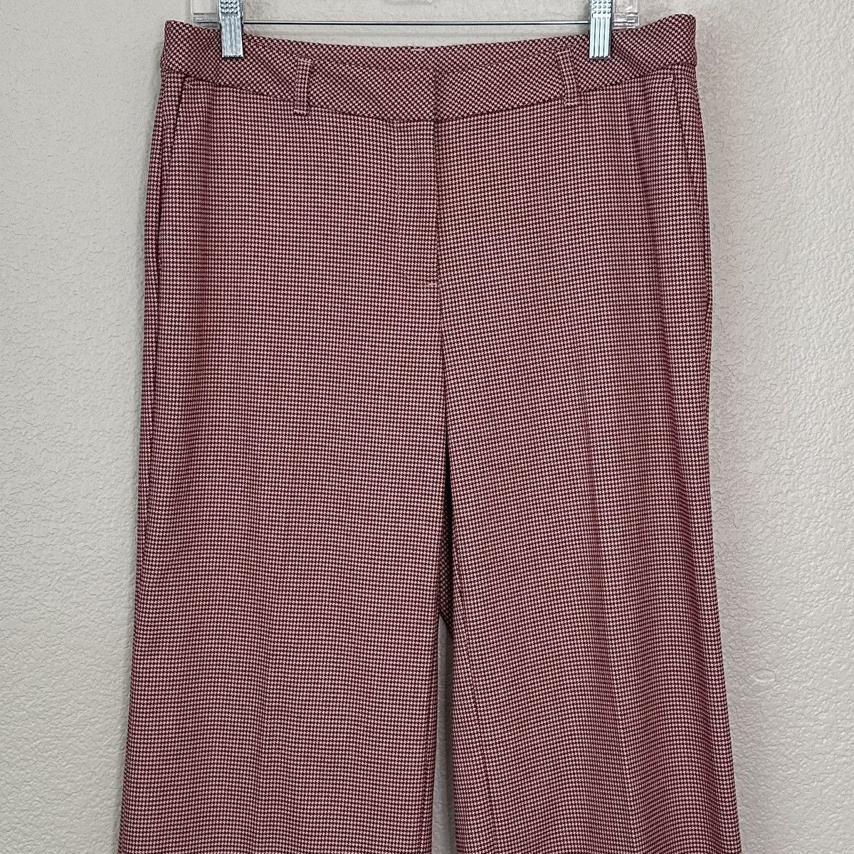 Other NWT J. Jill Houndstooth Wide Leg Crop Pants Size 34" / US 12 / IT 48 - 2 Thumbnail