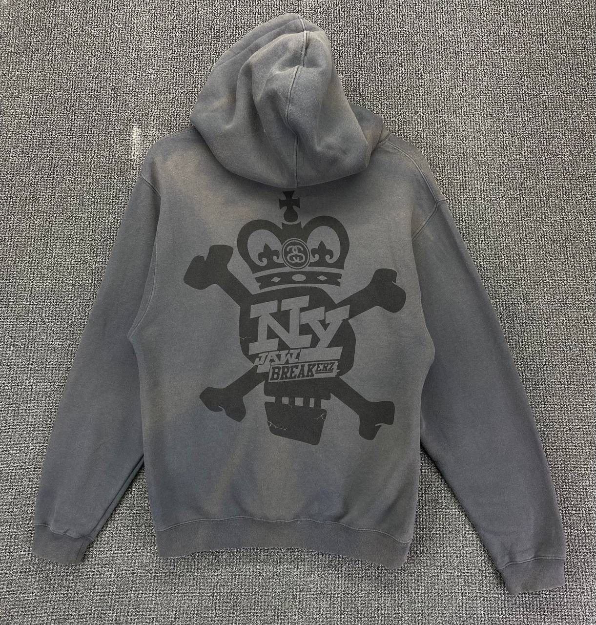 Stussy Vintage Stussy NY Jaw Breakerz Hoodie Sweatshirt Size US S / EU 44-46 / 1 - 1 Thumbnail