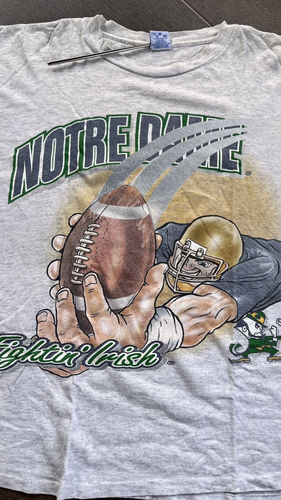 Salem Sportswear Vintage Notre Dame Tee Size US L / EU 52-54 / 3 - 2 Thumbnail