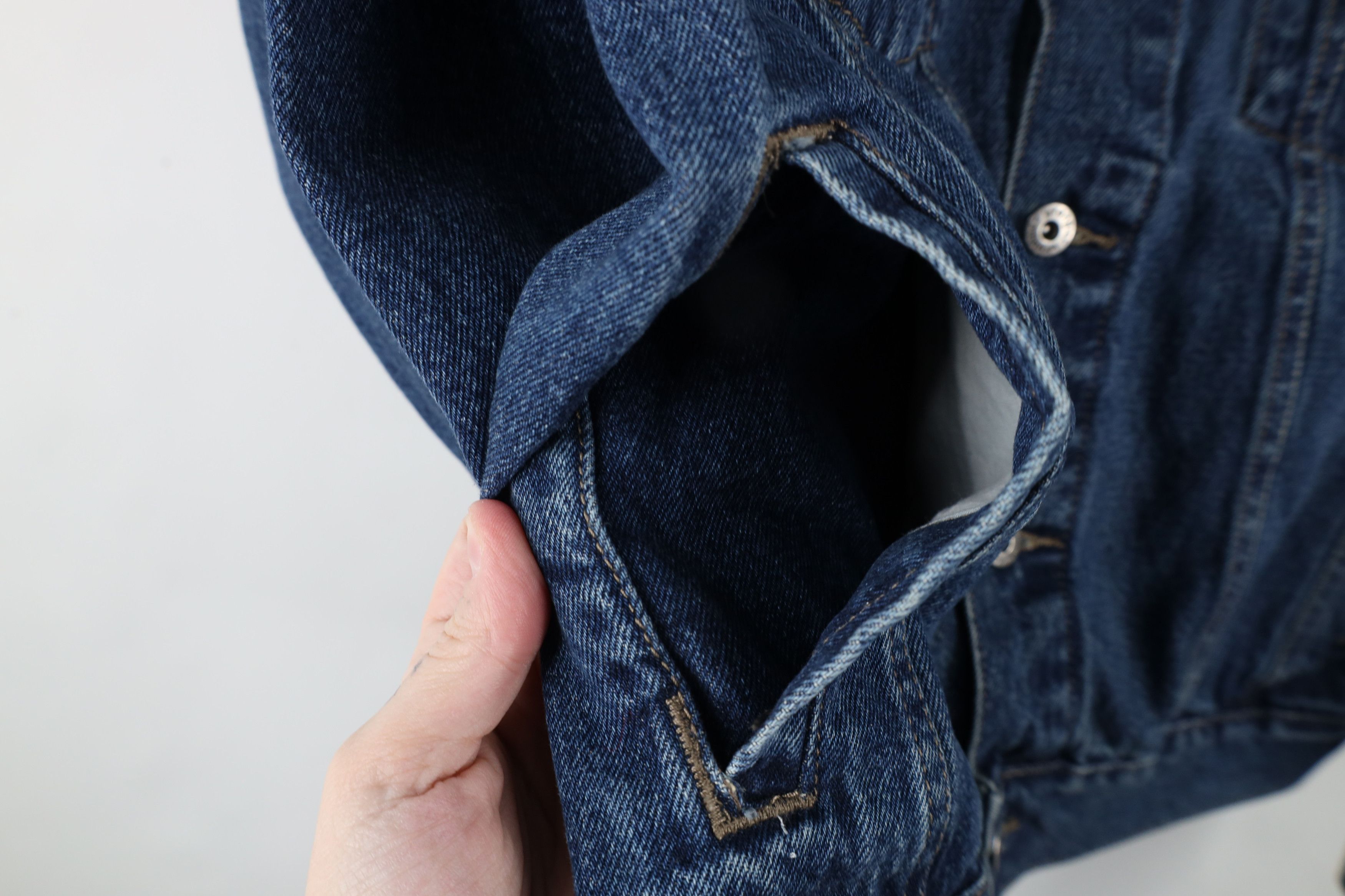 Vintage × Wrangler Vintage 90s Wrangler Denim Jean Trucker Jacket Blue Cotton Size US XL / EU 56 / 4 - 6 Thumbnail