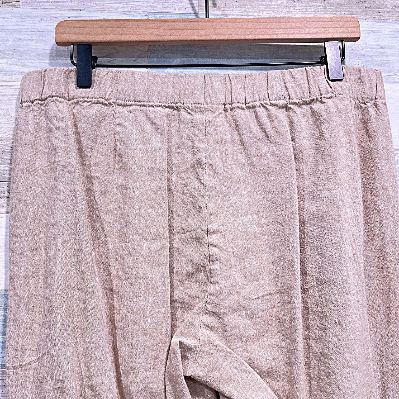 Other J JILL Linen Stretch Ankle Pants Khaki Womens Medium Size 30" / US 8 / IT 44 - 5 Thumbnail