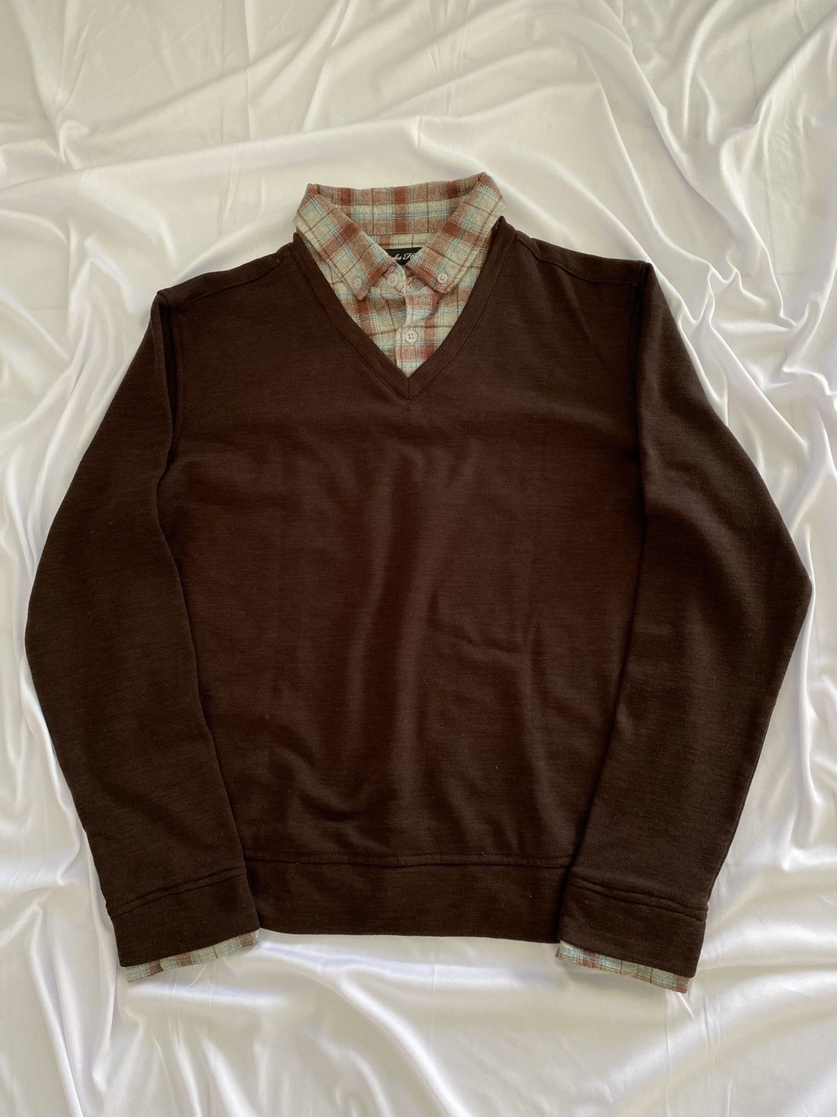 20471120 × If Six Was Nine × Japanese Brand japan grunge double layer brooks hill longsleeve Size US M / EU 48-50 / 2 - 1 Thumbnail