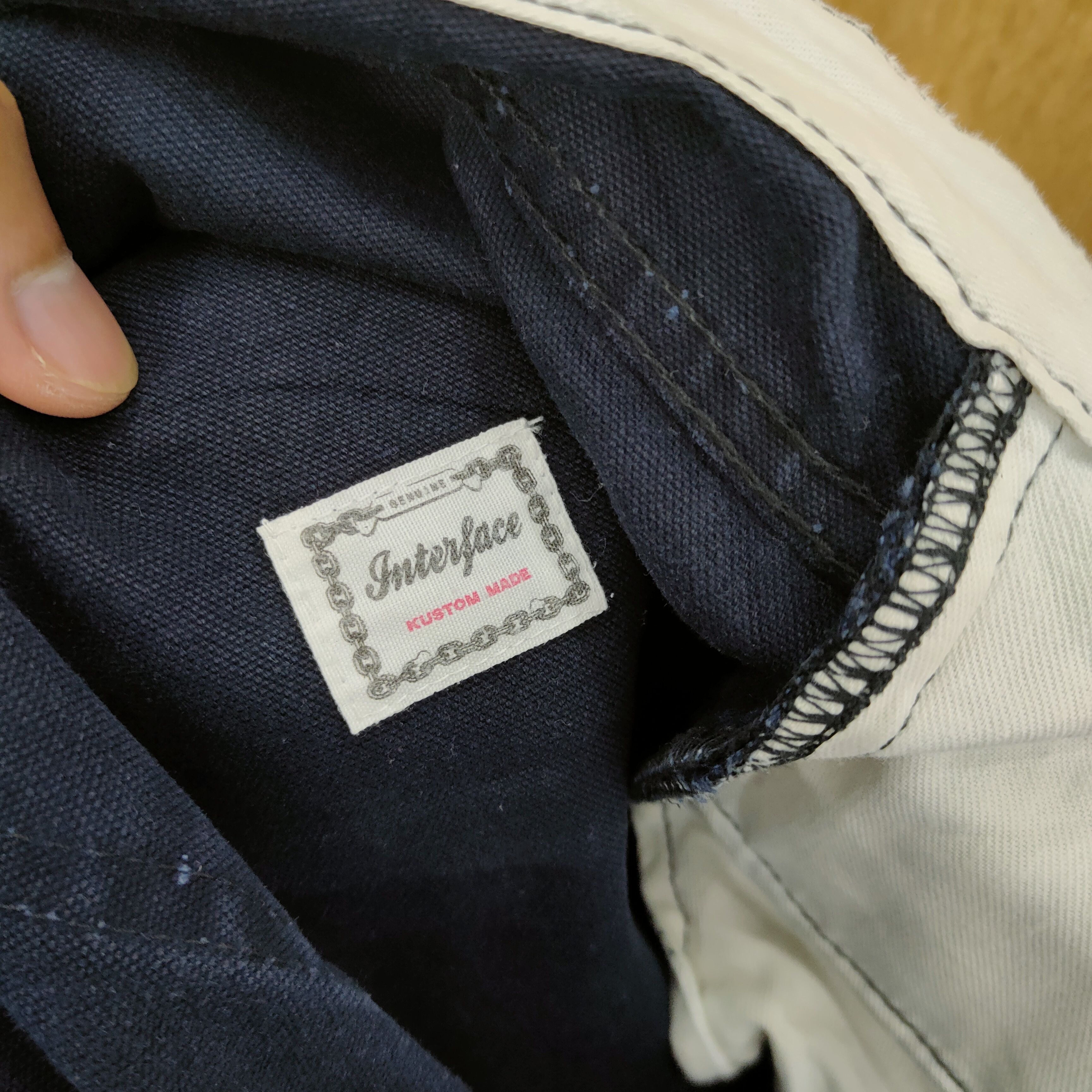 Japanese Brand VINTAGE INTERFACE DARK BLUE TROUSERS CHINO BUSH PANTS Size US 34 / EU 50 - 11 Thumbnail
