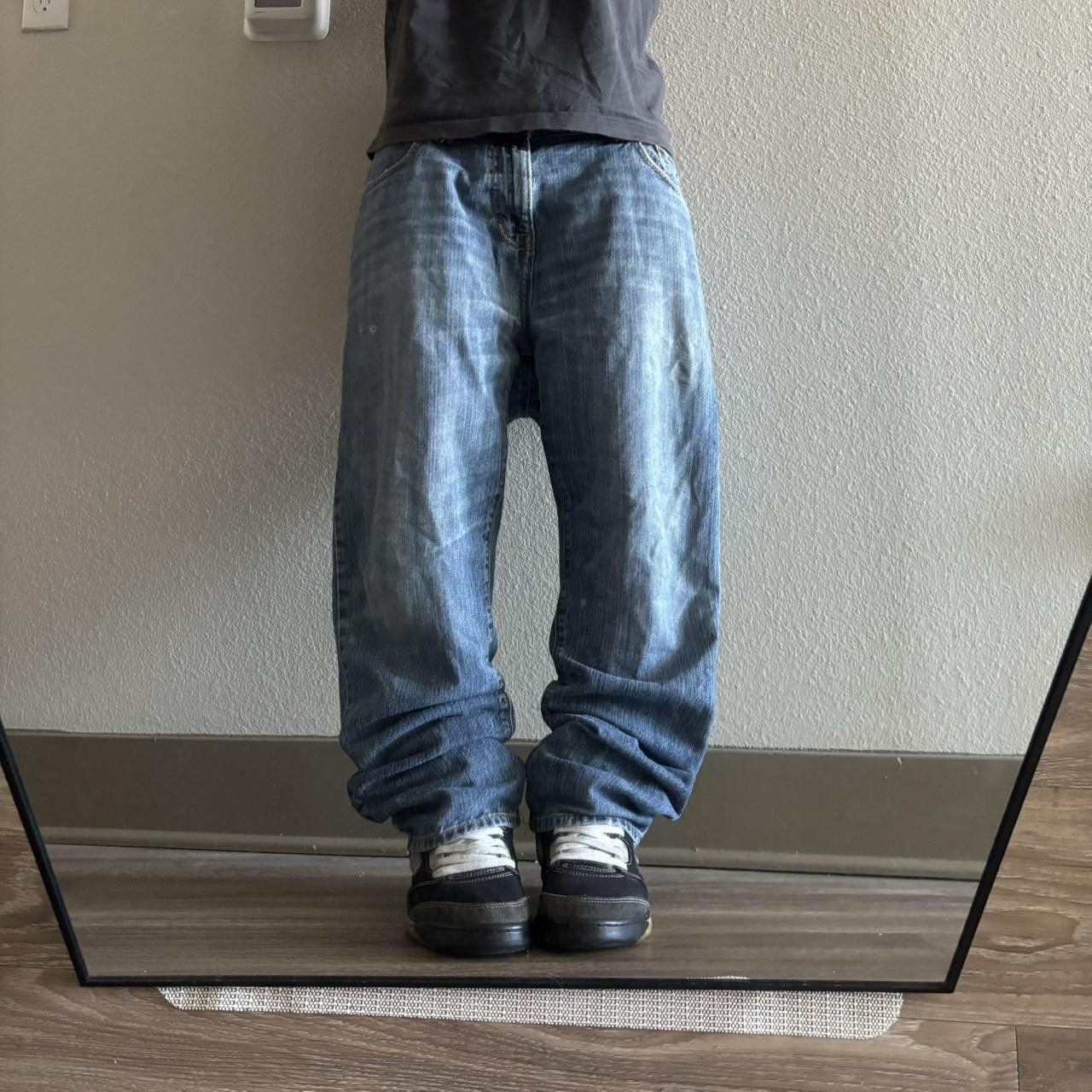 Vintage Crazy Vintage Y2K/2000s Grunge Dark Wash Denim Jeans! 36x30 Size US 36 / EU 52 - 1 Thumbnail
