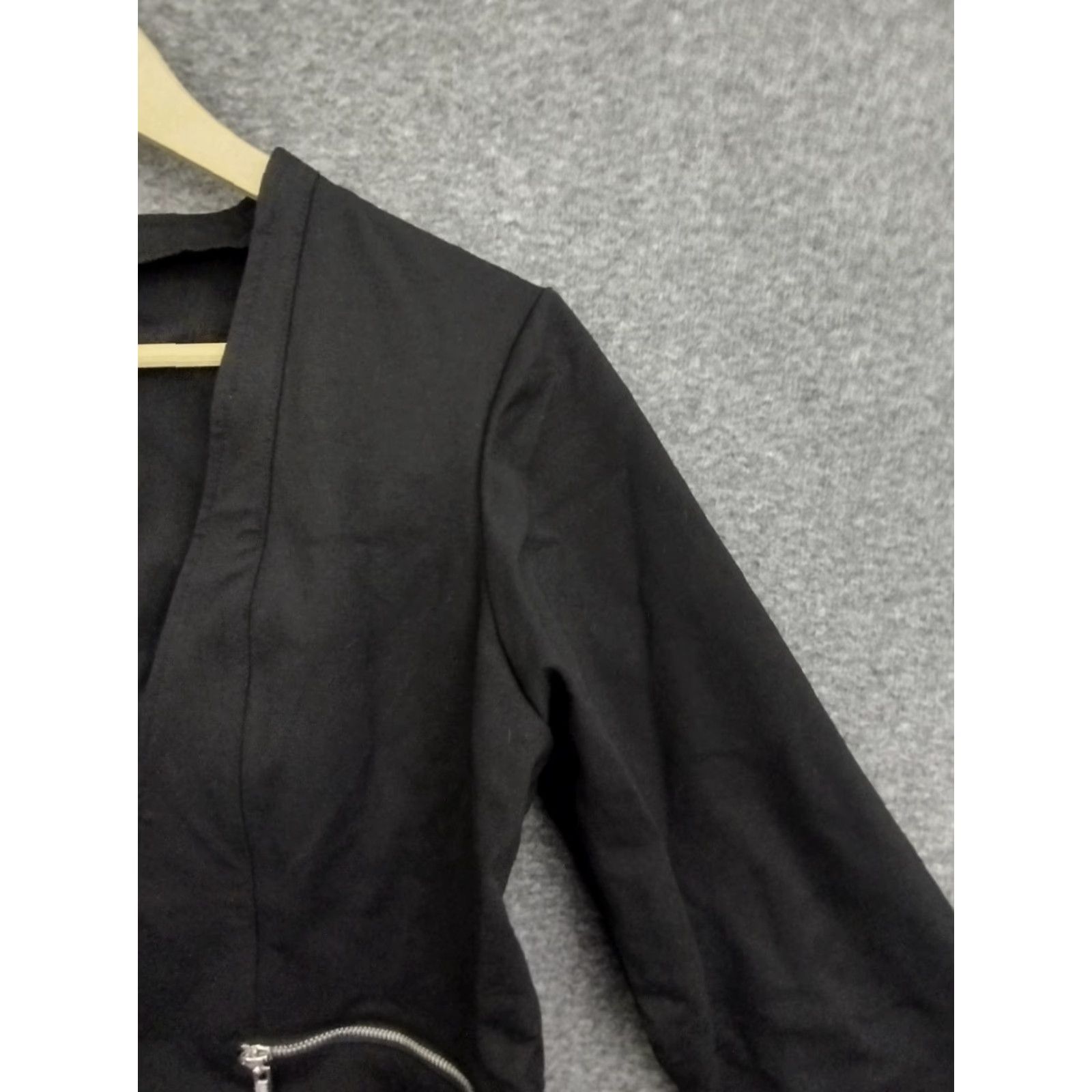 Guess GUESS Blazer Shirt Black Open Front Cropped XL Women's Blazer Bohemian Short Jacket Casual Formal Office Workwear 90s? Size XL / US 12-14 / IT 48-50 - 7 Thumbnail
