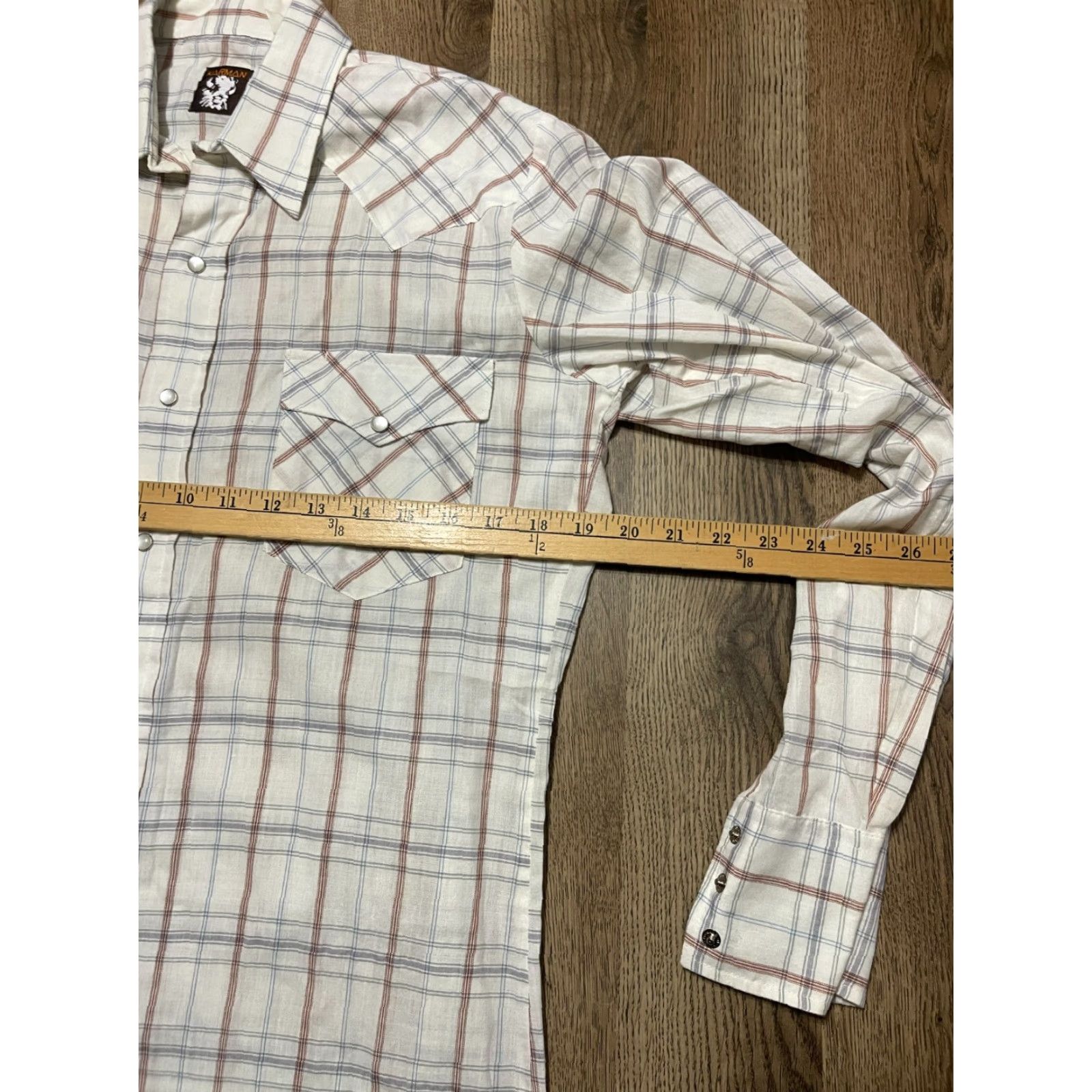 Armani Karman Shirt Women's Size S Gray White Red Plaid Button Up Size S / US 4 / IT 40 - 6 Thumbnail
