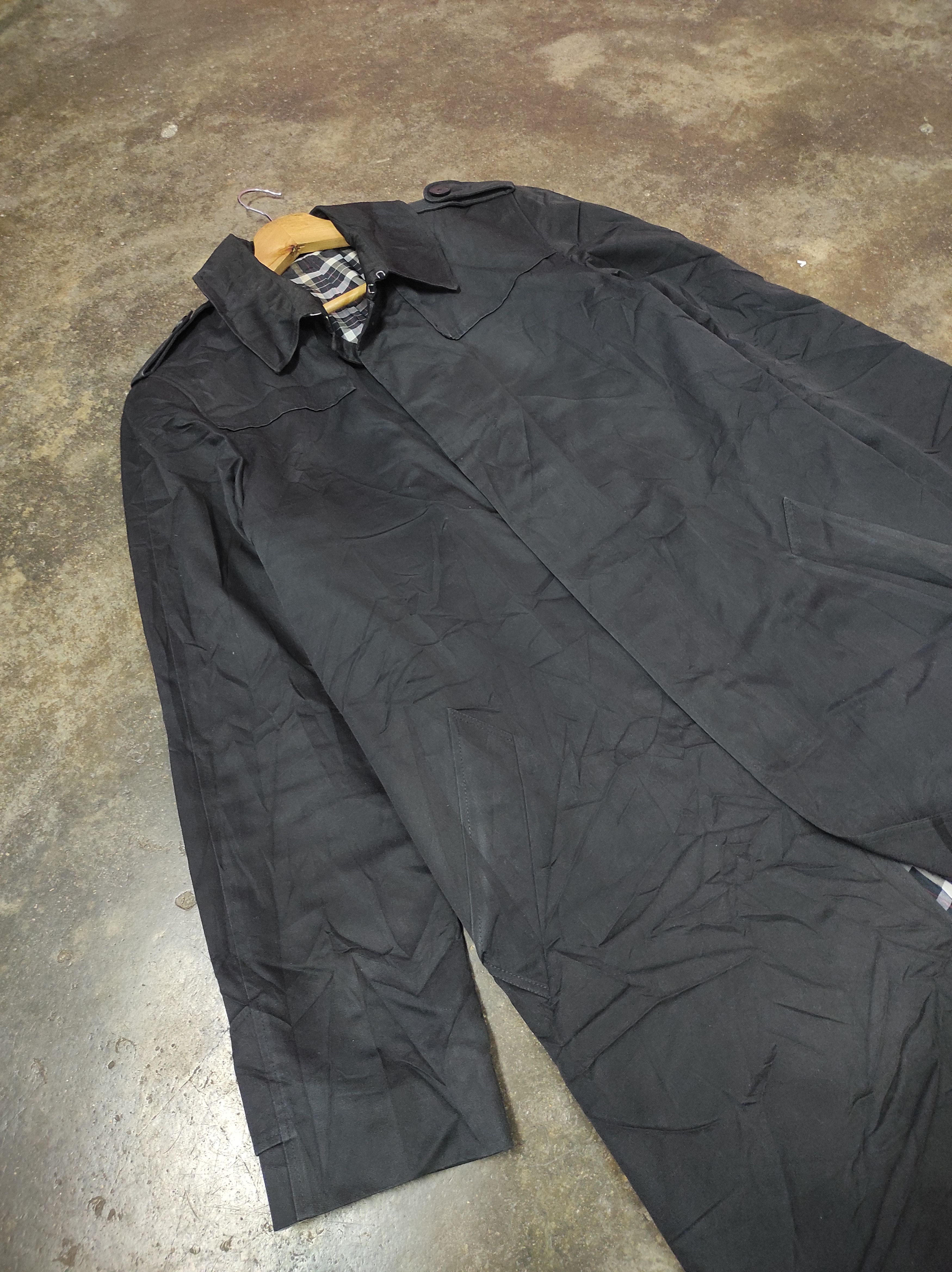 agnes b. AGNES B HOMME BLACK COAT OVERCOAT LONG JACKET SUN FADED Size US S / EU 44-46 / 1 - 5 Thumbnail