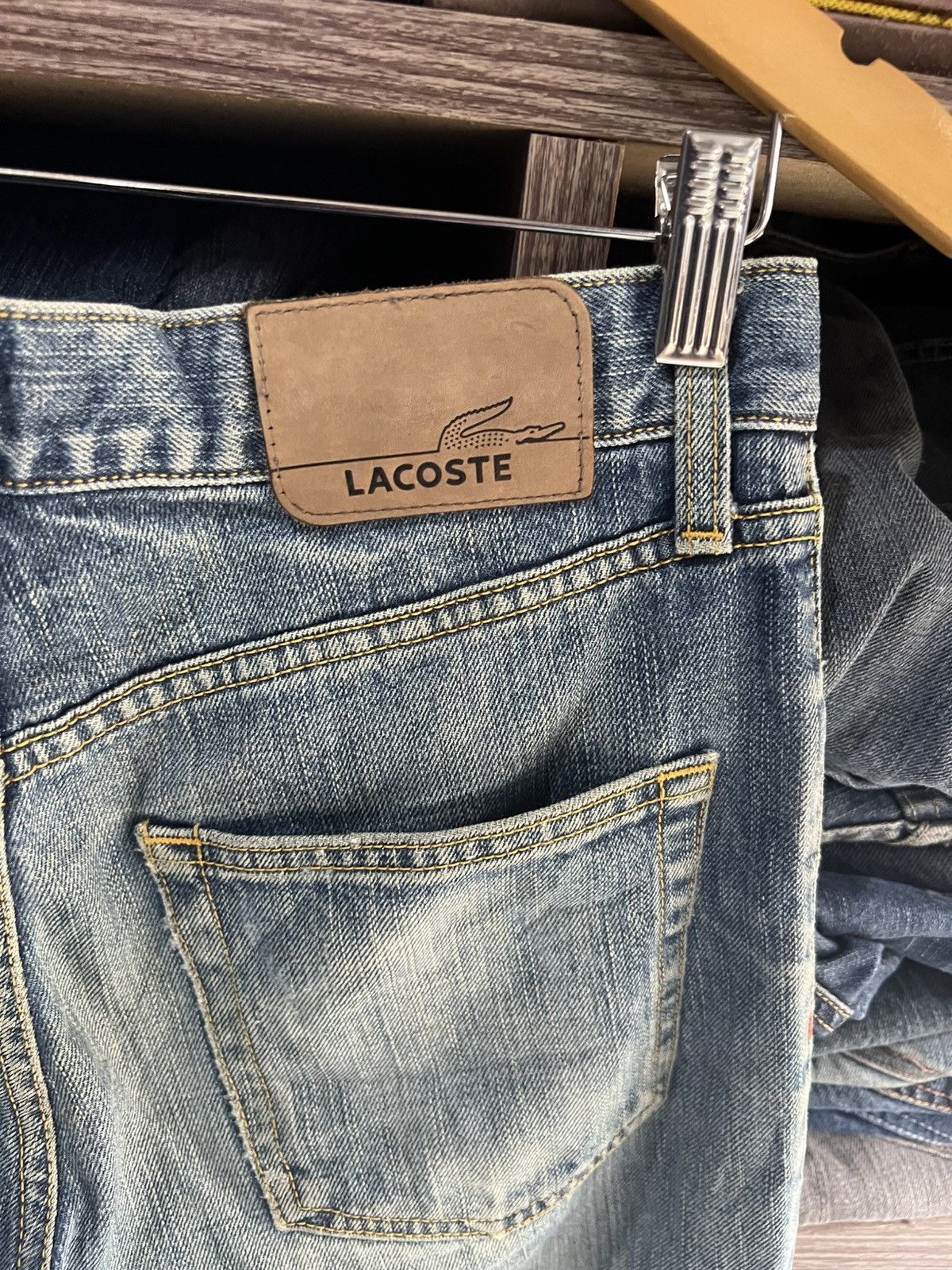 Lacoste 🔥Vintage Lacoste Made in Japan Distressed Denim Size US 31 - 13 Thumbnail
