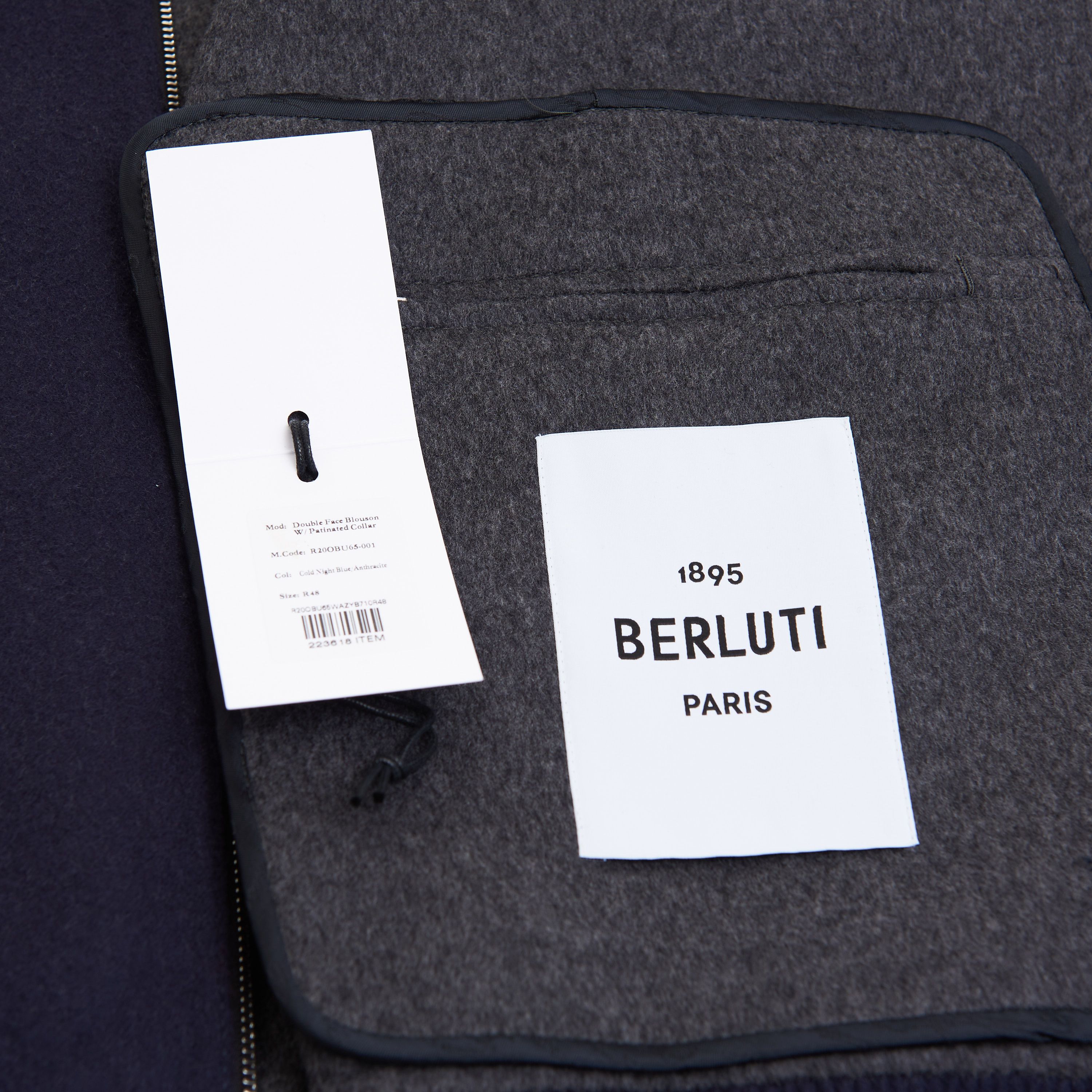 Berluti Double Face Blouson Jacket With Patinated Leather Collar Size US M / EU 48-50 / 2 - 12 Thumbnail