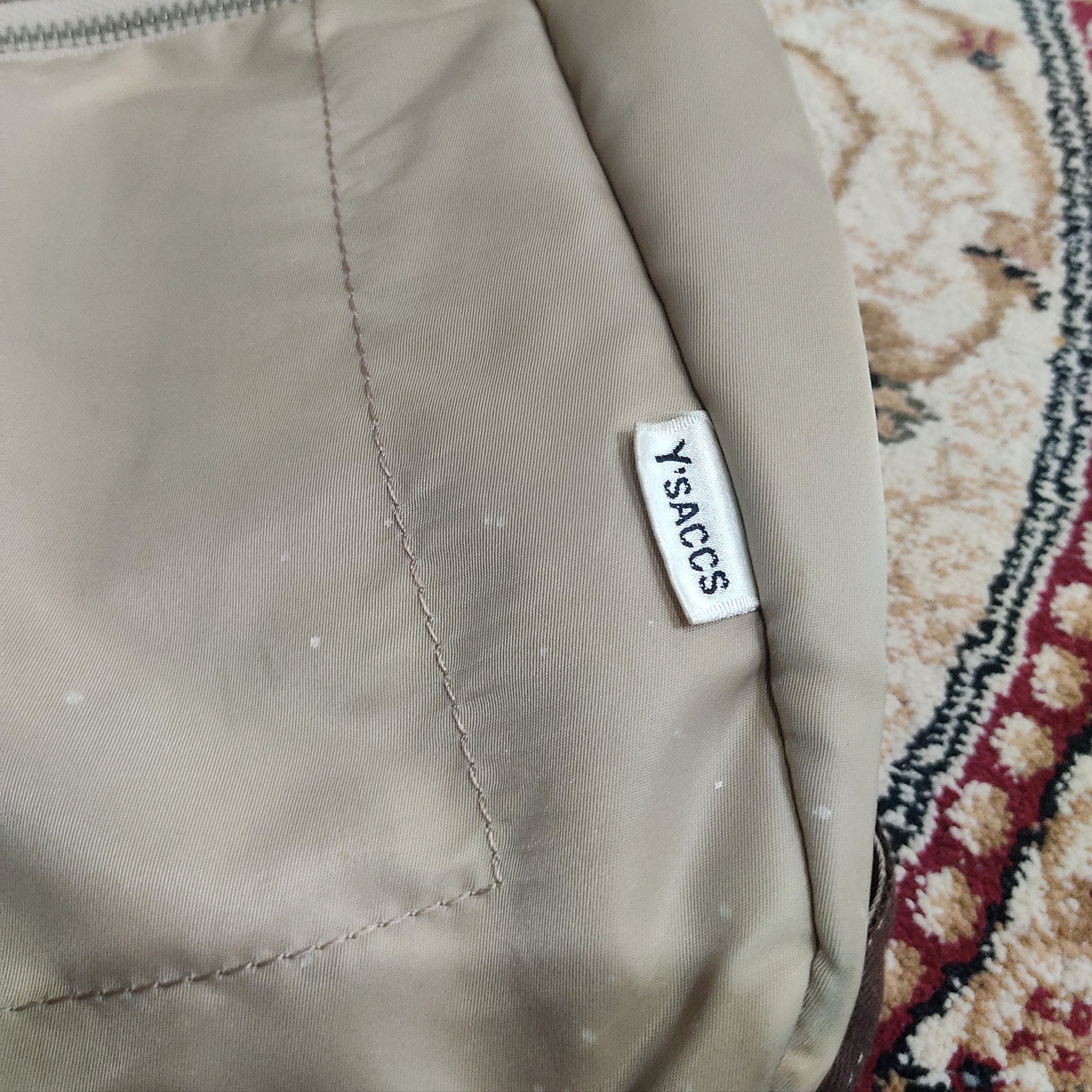 Yohji Yamamoto Vintage Y'SACCS Nylon Beige Small Backpack Size ONE SIZE - 9 Thumbnail