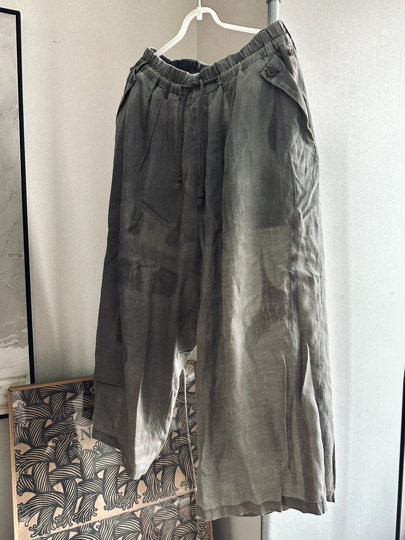 Yohji Yamamoto Yohji Yamamoto size 3 Mainline Silk Wide Pants 2504-Nextar Size US 30 / EU 46 - 7 Thumbnail