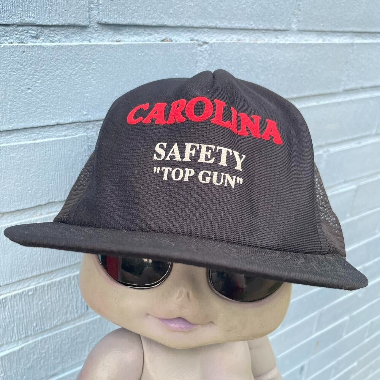 Vintage 80s Vintage South Carolina Safety Top Gun Award Mesh trucke Size ONE SIZE - 1 Thumbnail