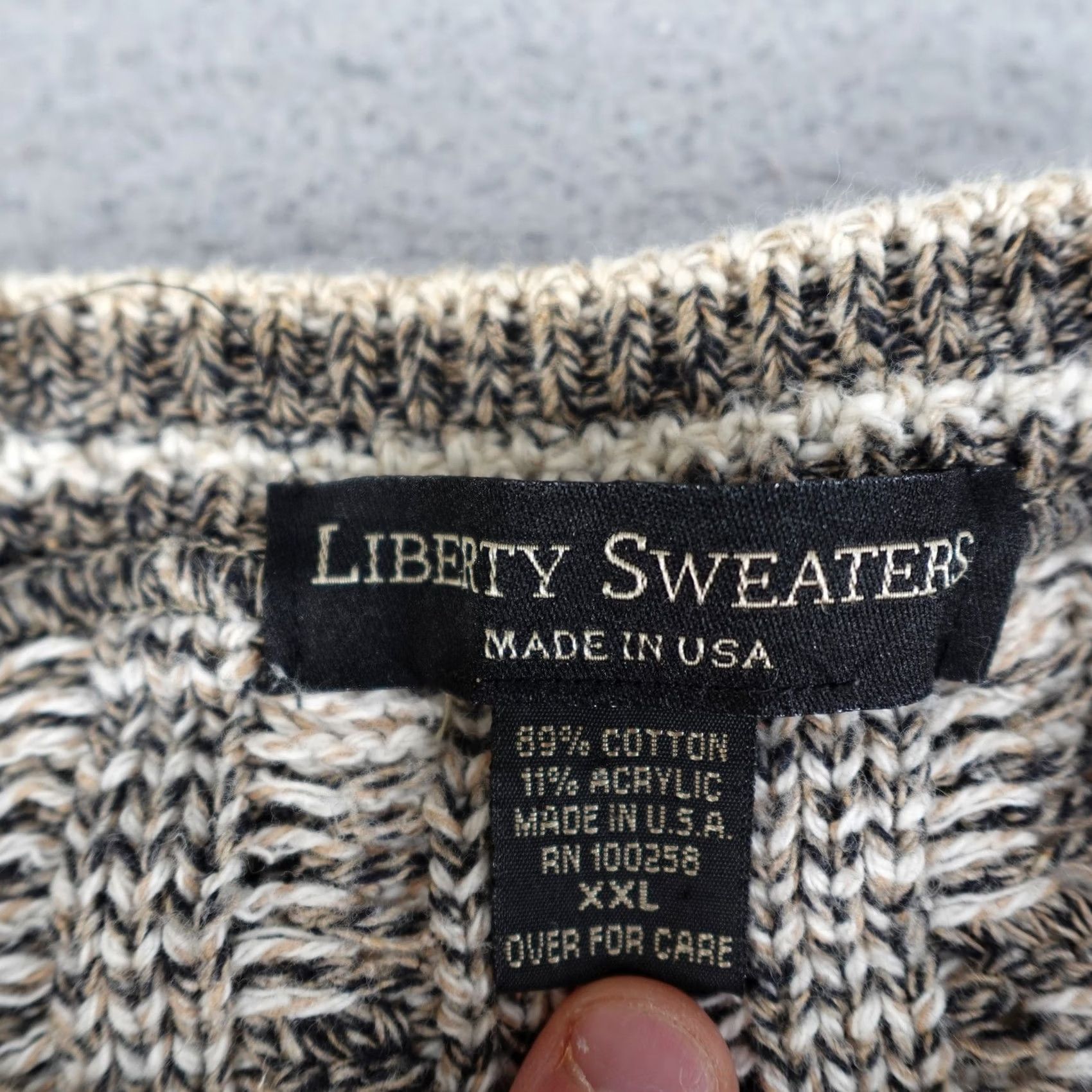 Vintage VINTAGE Liberty Sweaters Sweater Mens 2XL Gray Heavyweight Pullover USA 90s Size US XXL / EU 58 / 5 - 4 Thumbnail
