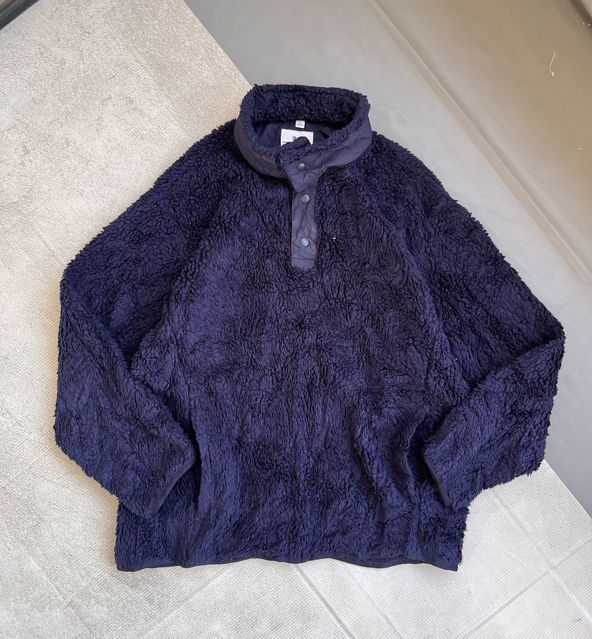 Japanese Brand × Uniqlo × White Mountaineering Uniqlo white mountaineering fleece half button Size US M / EU 48-50 / 2 - 1 Thumbnail