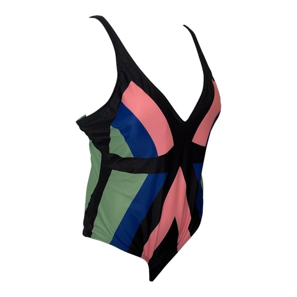 Shein Shein One piece multicolor striped swimsuit Size ONE SIZE - 2 Thumbnail