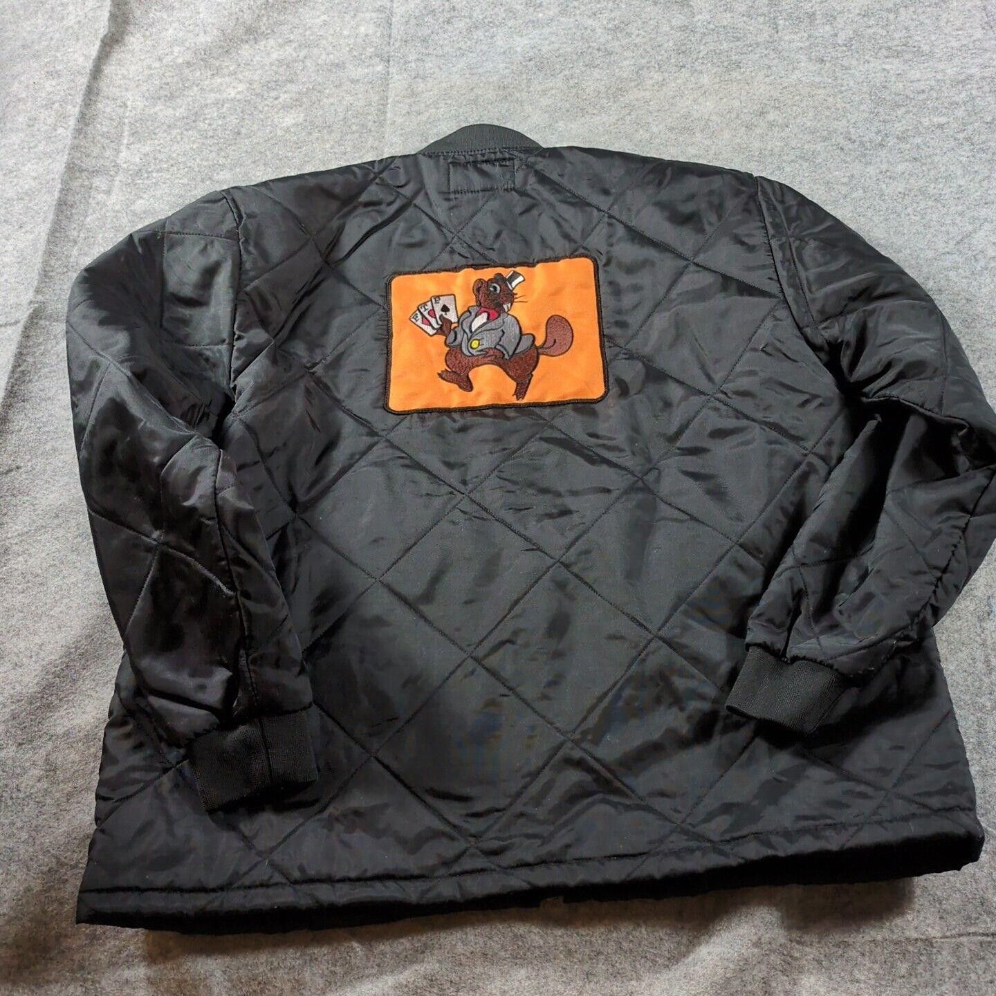 Fuck The Population FTP Squirrel Bomber Jacket L Zip up Pencil 