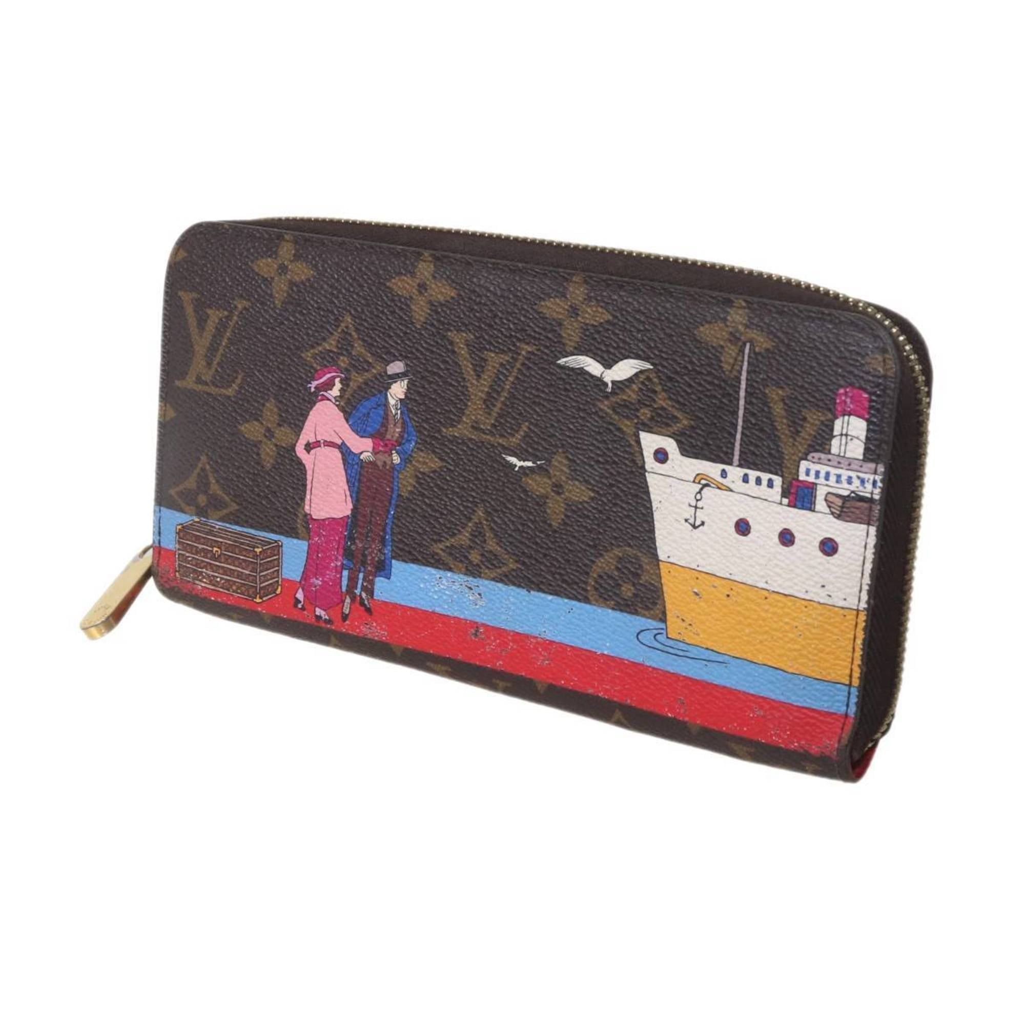 Louis Vuitton LOUIS VUITTON Zippy Wallet Atlantic Cruise Monogram Brown N41665 CA3166 Size ONE SIZE - 1 Thumbnail