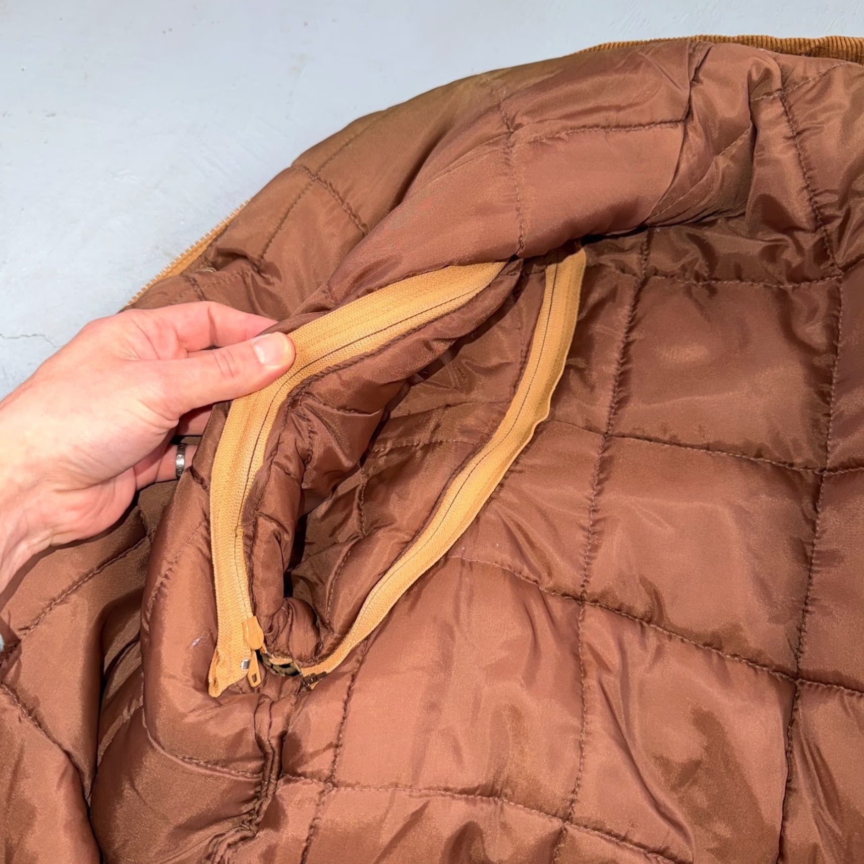 Vintage VINTAGE Fingerhut Fashions Coat Puffer Ski Winter Casual Mens XL Brown 70s Nylon Full Zip Size US XL / EU 56 / 4 - 4 Thumbnail