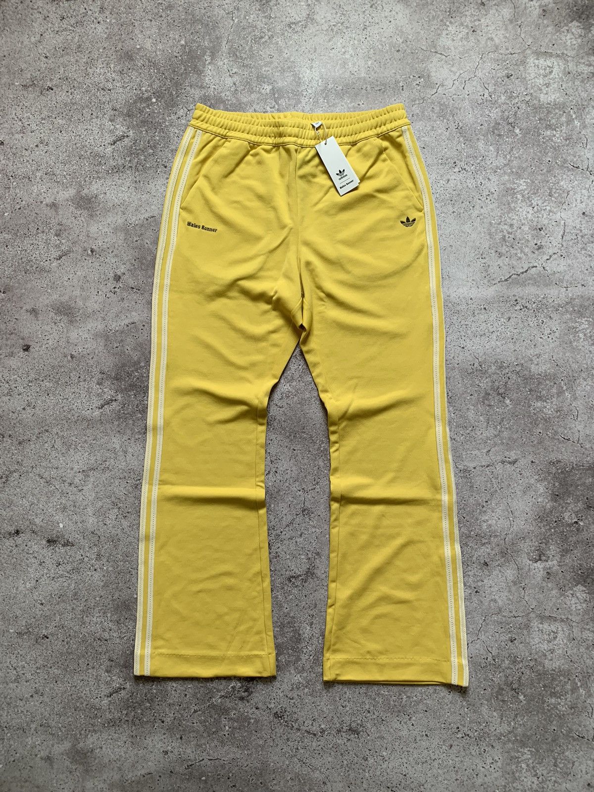 image of New Adidas X Wales Bonner Yellow Track Pants, Men's (Size 32)