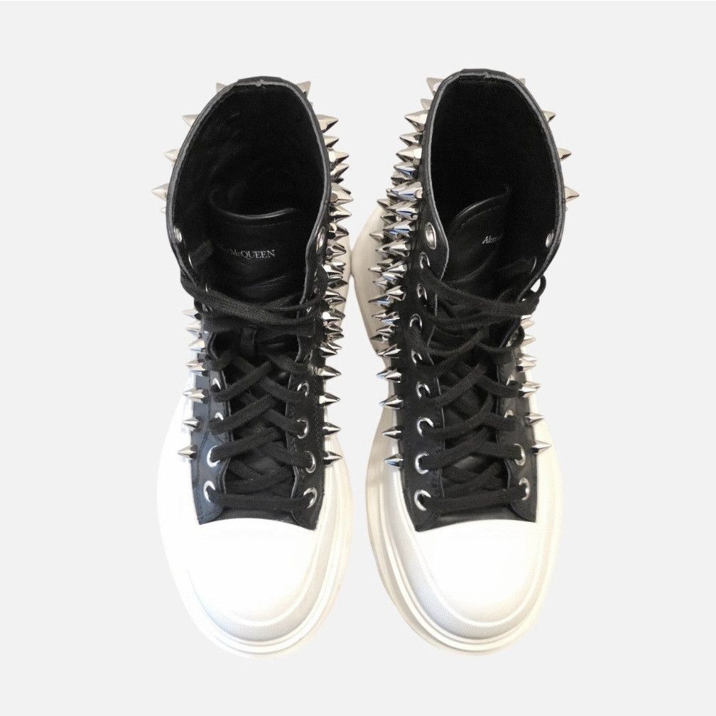 Alexander McQueen Alexander McQueen Tread Slick Spike Black Leather High-Tops Size US 9.5 / IT 39.5 - 11 Thumbnail