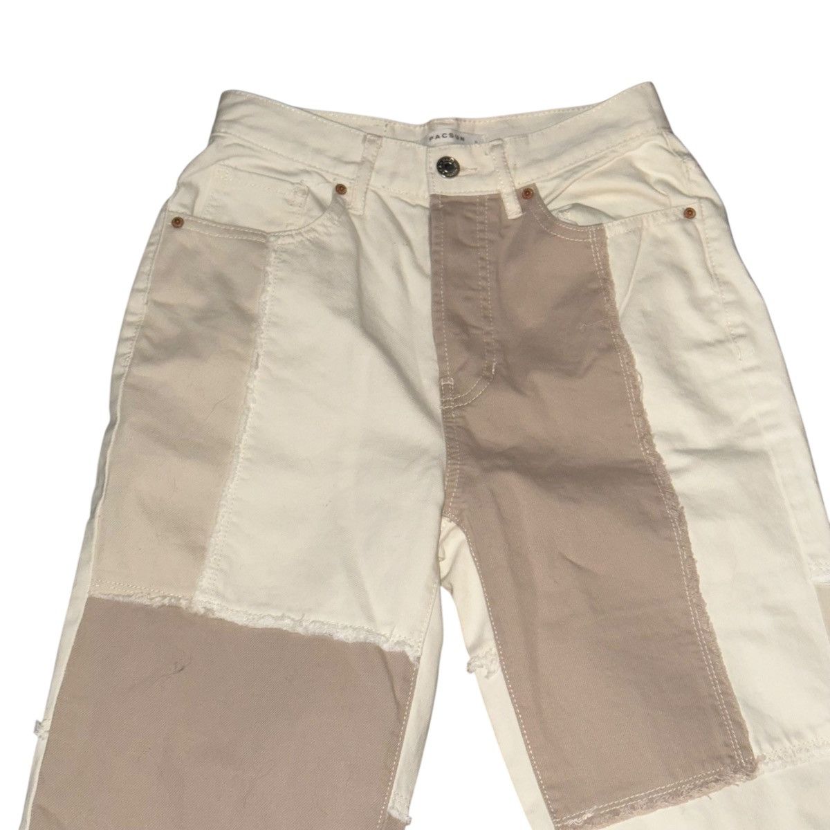 Pacsun PacSun Eco off white patchwork Dad jeans Size 24" / US 00 / IT 34 - 6 Thumbnail