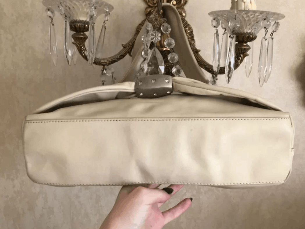 Melissa 90s Vintage Cream Beige Leather handbag by Melissa Size ONE SIZE - 9 Thumbnail
