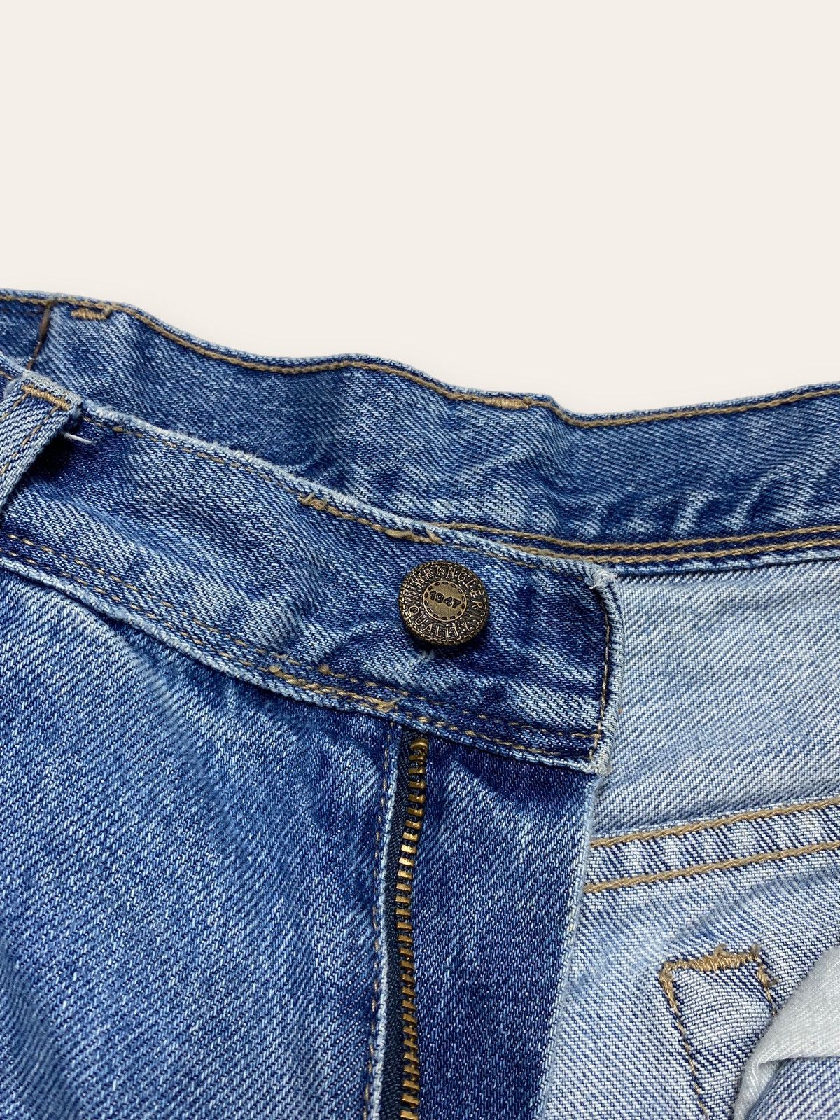 Jean Vintage WRANGLER Denim Baggy Jeans Light Blue Size US 32 / EU 48 - 8 Thumbnail