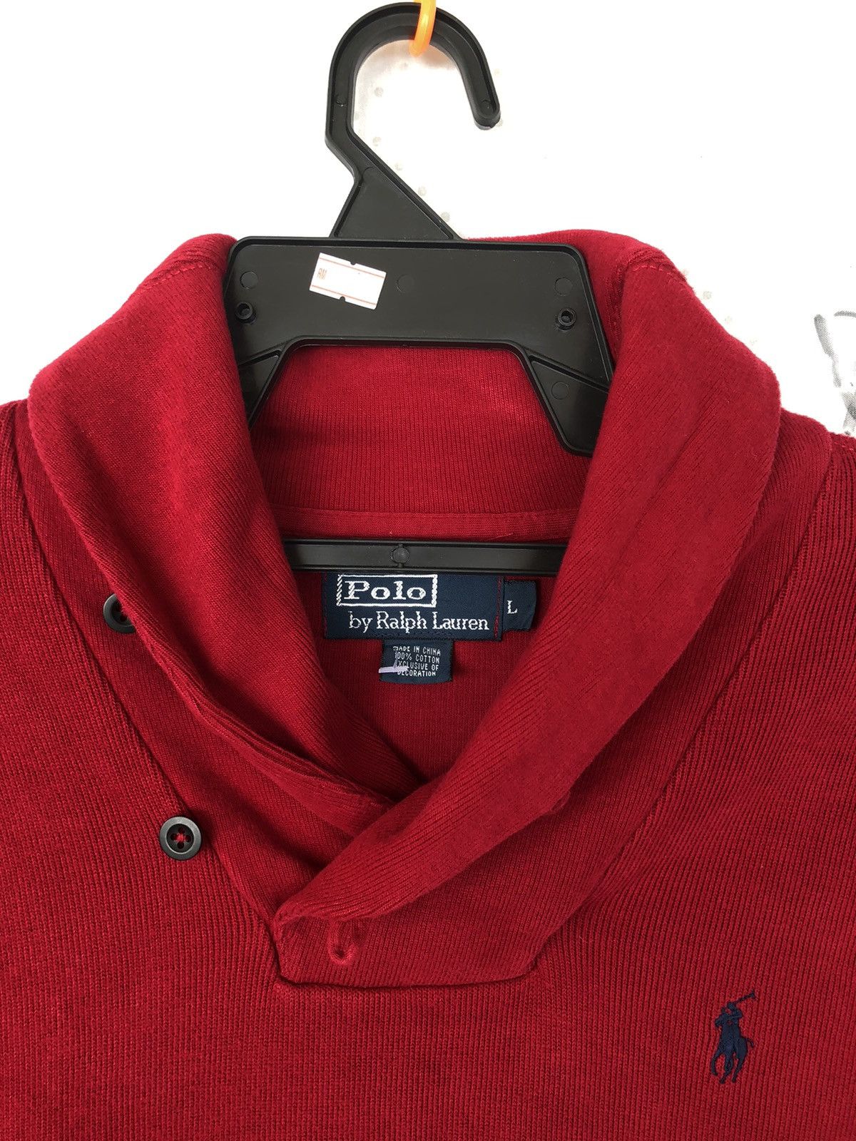 Polo Ralph Lauren Vintage POLO Ralph Lauren Shawl Collar Sweater Size US L / EU 52-54 / 3 - 1 Thumbnail