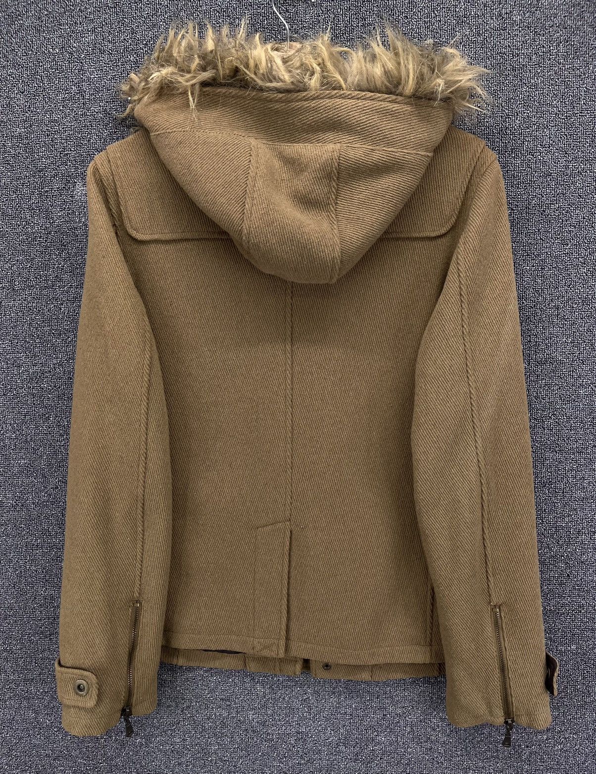Japanese Brand Semantic Design Rare Wool Duffle Coat Zip Up Jacket Size M / US 6-8 / IT 42-44 - 9 Thumbnail