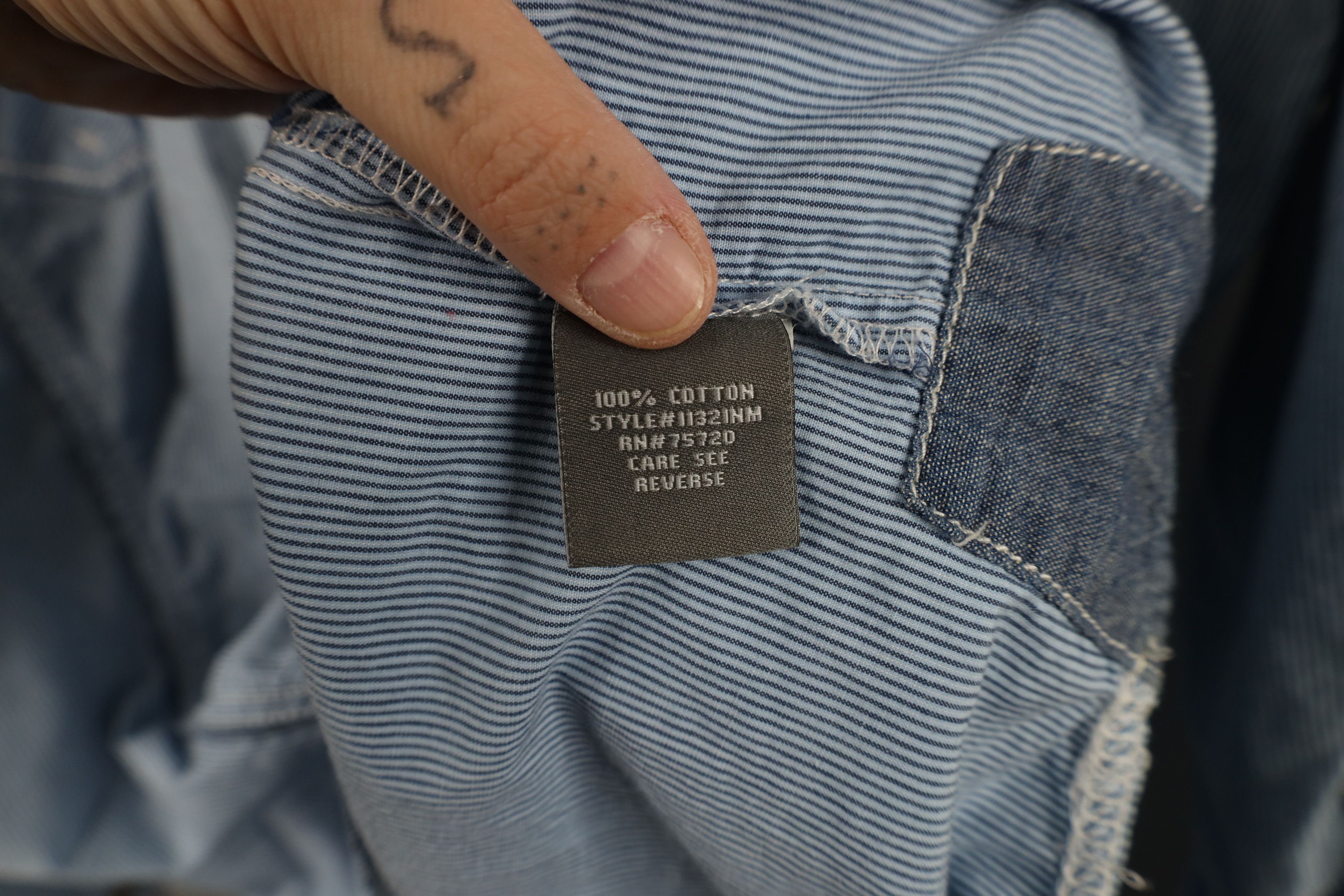 Vintage Buckle BKE Thick Stitch Striped MMA Collared Button Shirt Size US XXL / EU 58 / 5 - 10 Thumbnail