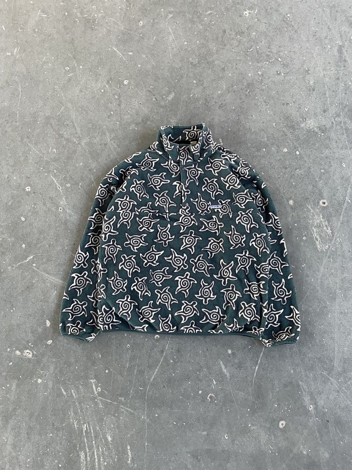 Patagonia × Vintage Rare Vintage 90s Patagonia Snap-T Zen Turtle