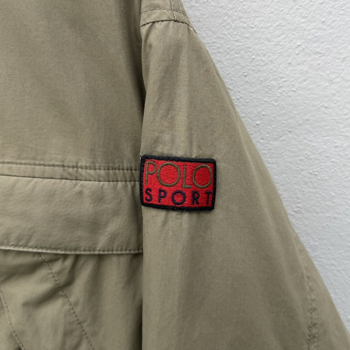 Polo Ralph Lauren Vintage Polo Sport Ralph Lauren Hooded Jacket Khaki Parka Size M / US 6-8 / IT 42-44 - 3 Thumbnail