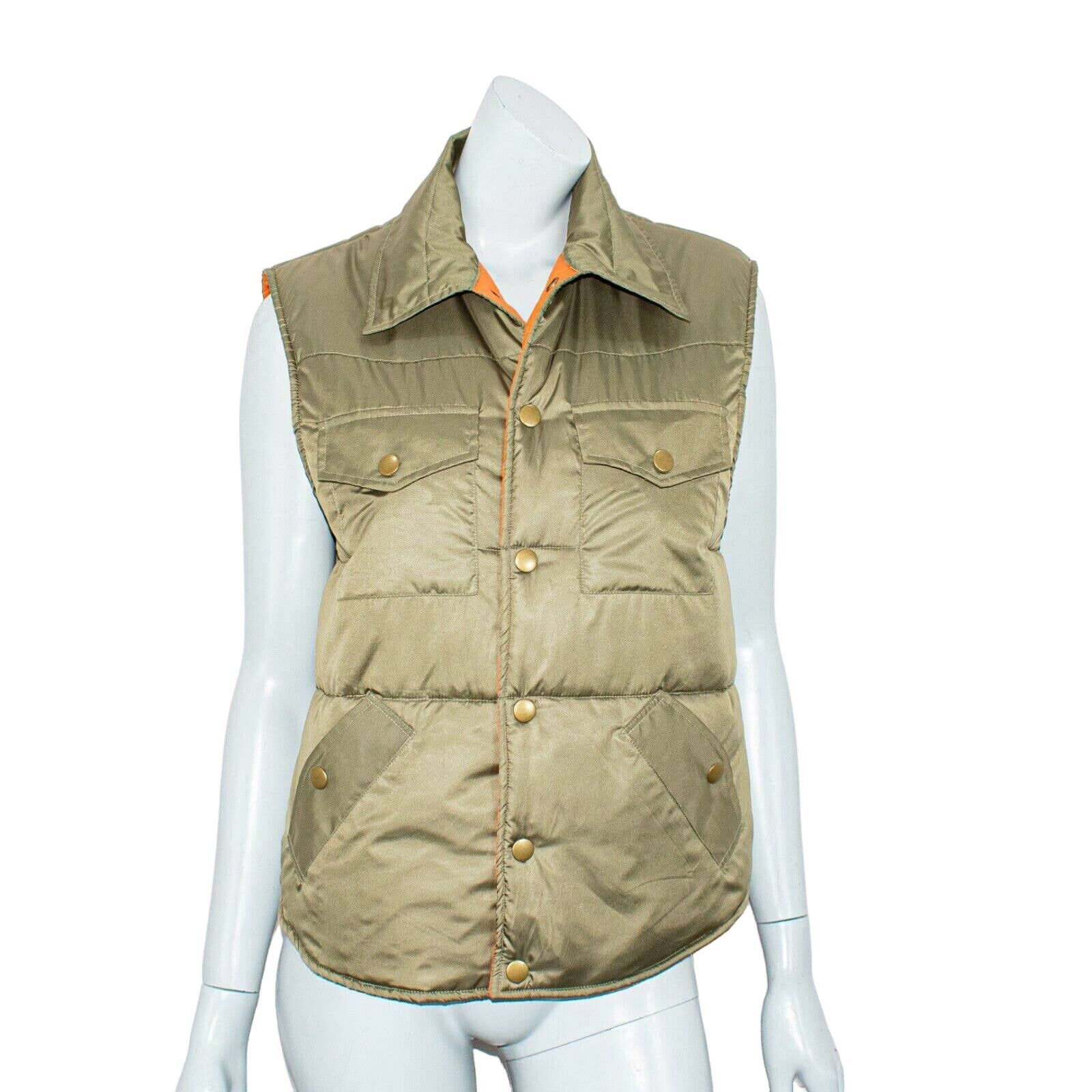 image of Nsf Women's Aida Puffer Vest Jacket In Army Green (Size Medium)