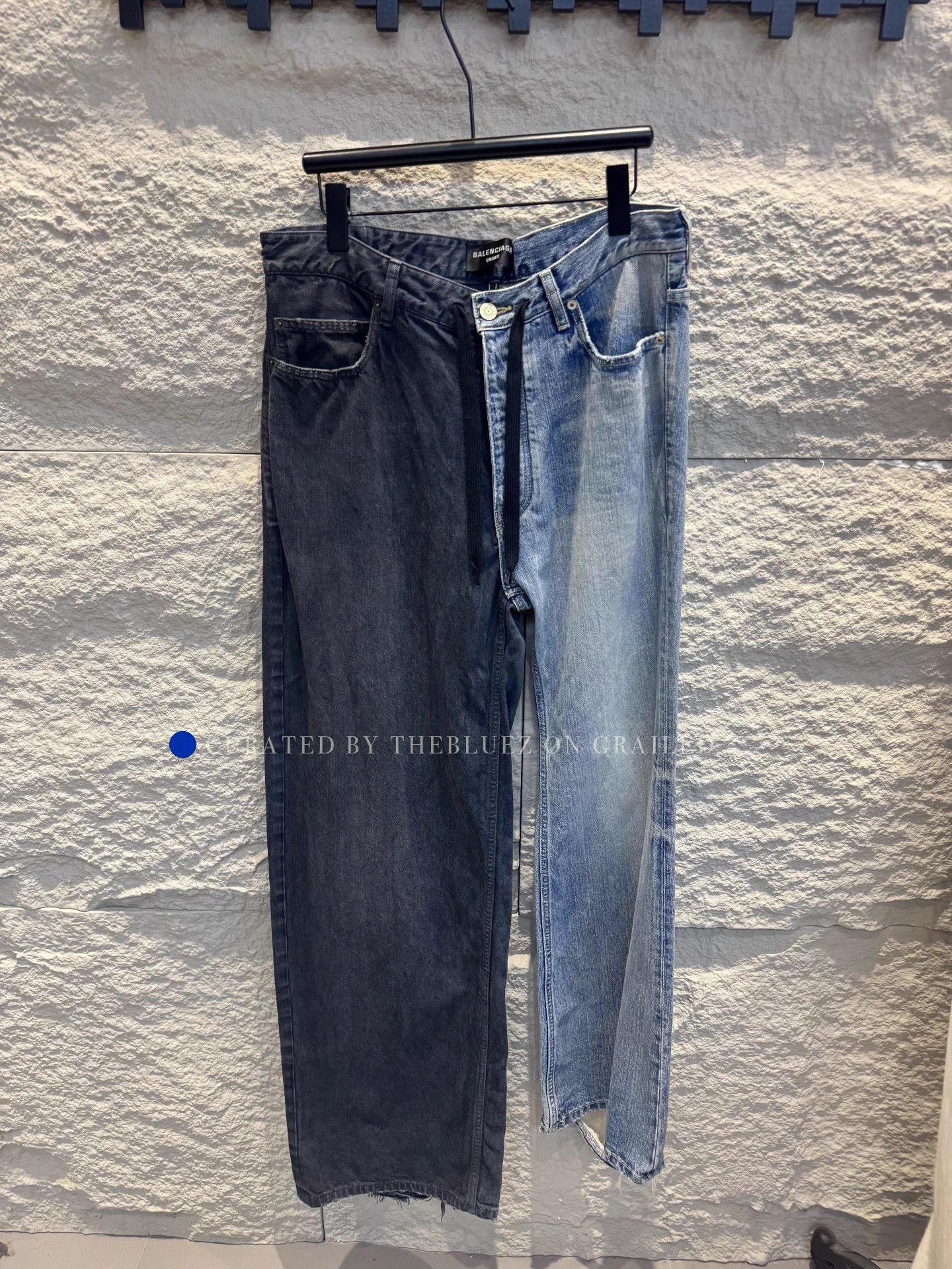 Balenciaga Color-Blocked Unisex Jeans Size US 30 / EU 46 - 1 Thumbnail
