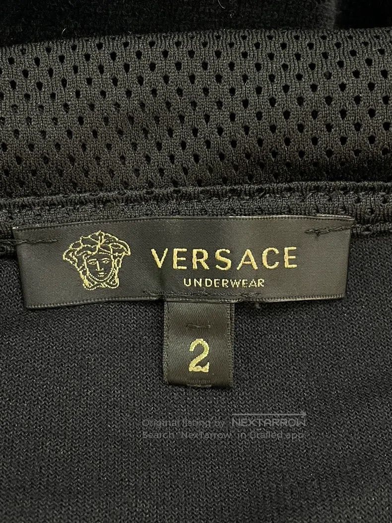 Versace Versace Black plush zip jacket Size US M / EU 48-50 / 2 - 5 Thumbnail