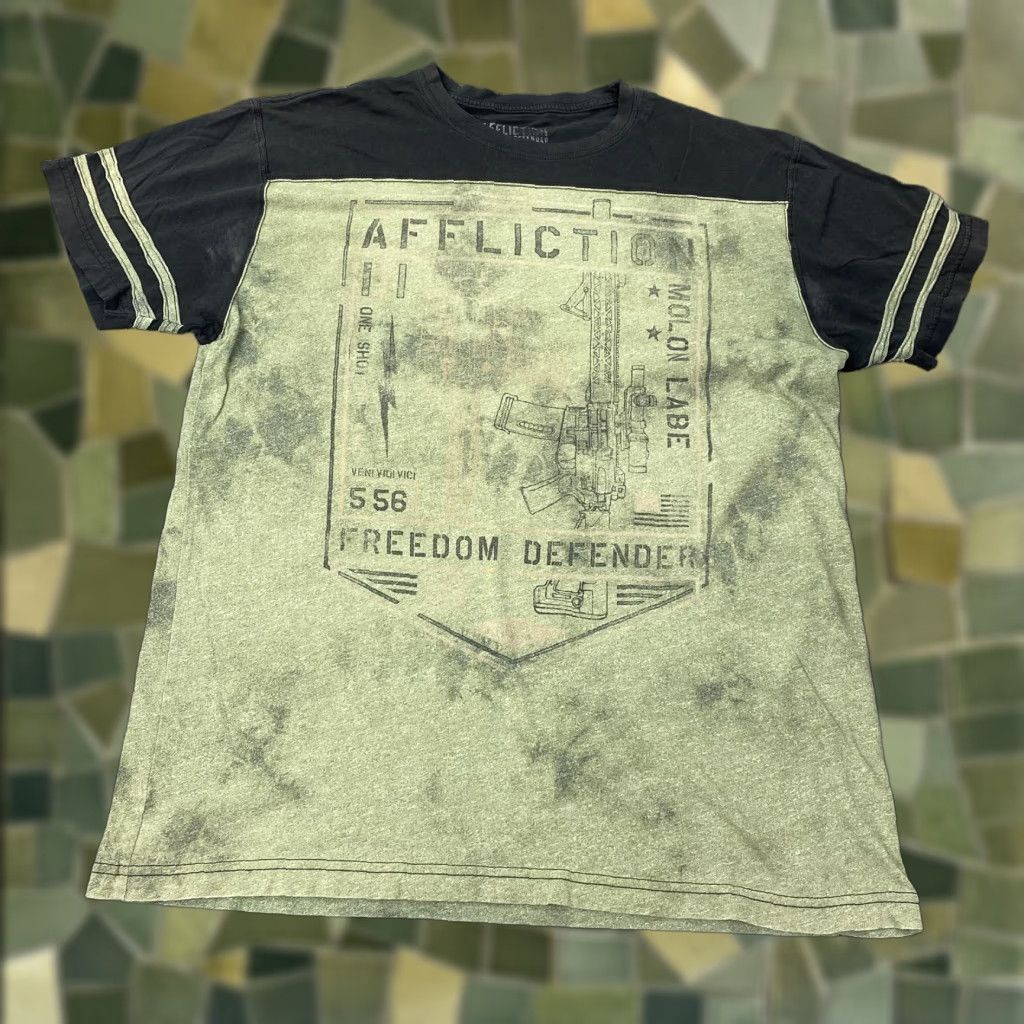 Affliction AFFLICTION Shirt Mens 3XL Green Freedom Defender Molon Labe Tee Made in USA Shirt Mens 3XL Green Freedom Defender Molon Labe Tee Made in USA Size US XXL / EU 58 / 5 - 1 Thumbnail