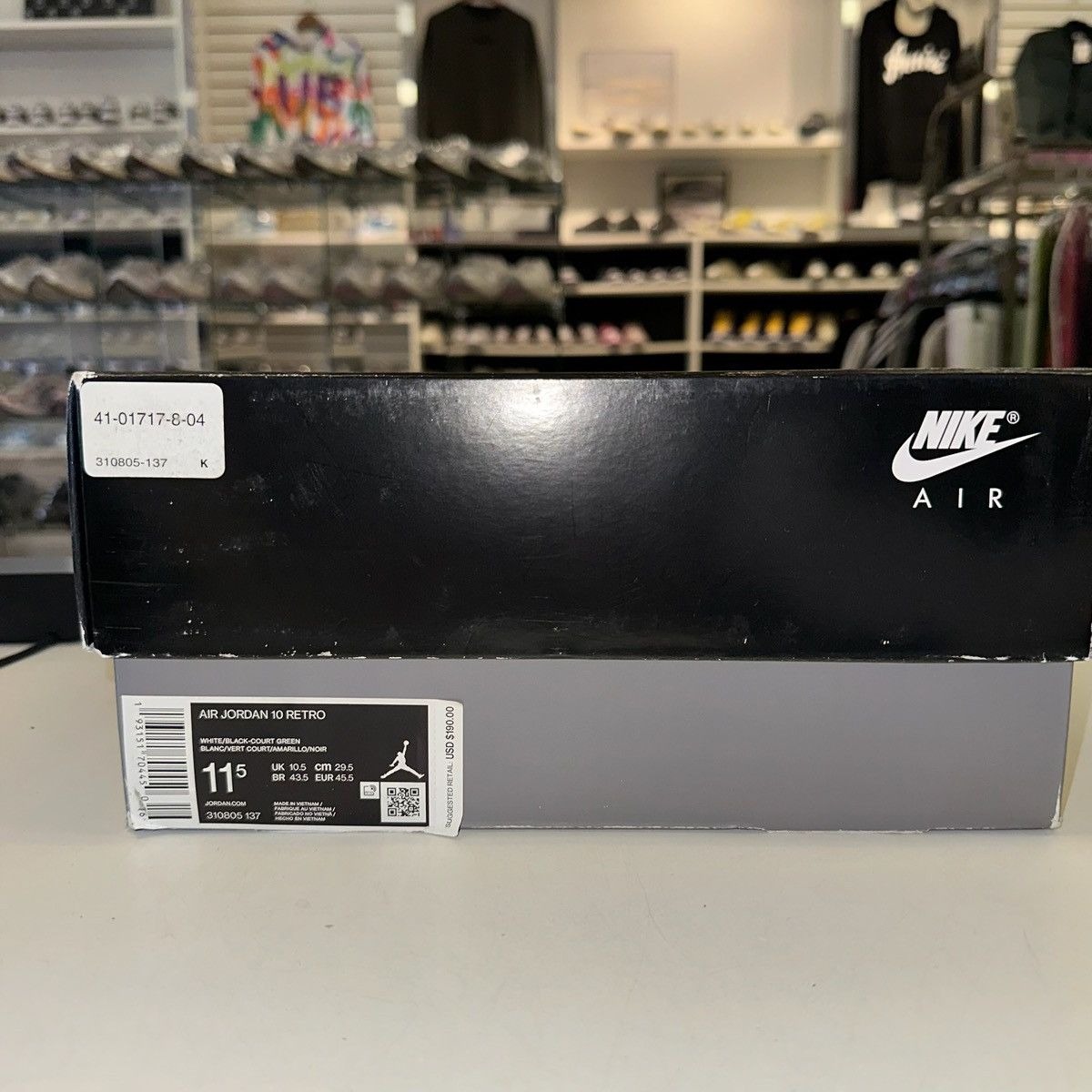Jordan Brand × Nike Size 11.5 - Air Jordan 10 Retro 2019 Seattle (310805-137) Size US 11.5 / EU 44-45 - 7 Thumbnail