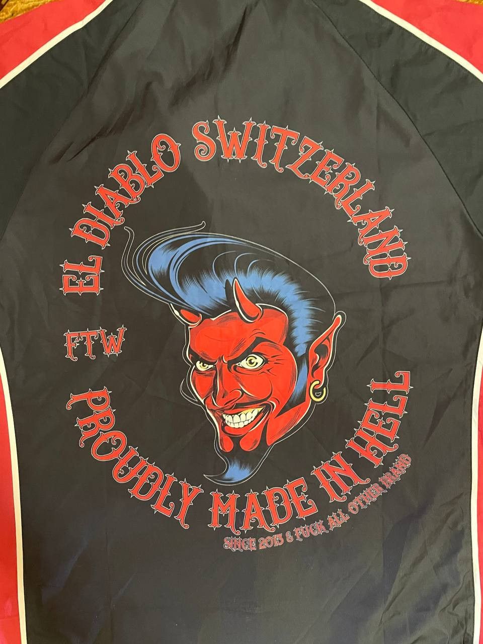 Vintage 🔥 EL DIABLO Switzerland Bowling Shirt – Hellish Drip 🔥 Size US XXL / EU 58 / 5 - 3 Thumbnail