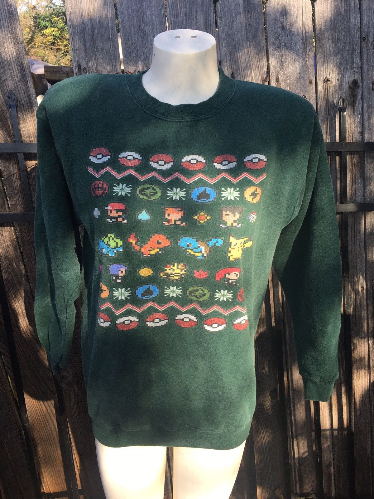 Vintage Old Row Ski Deer Snowflake Tacky Ugly Christmas Sweater Grailed