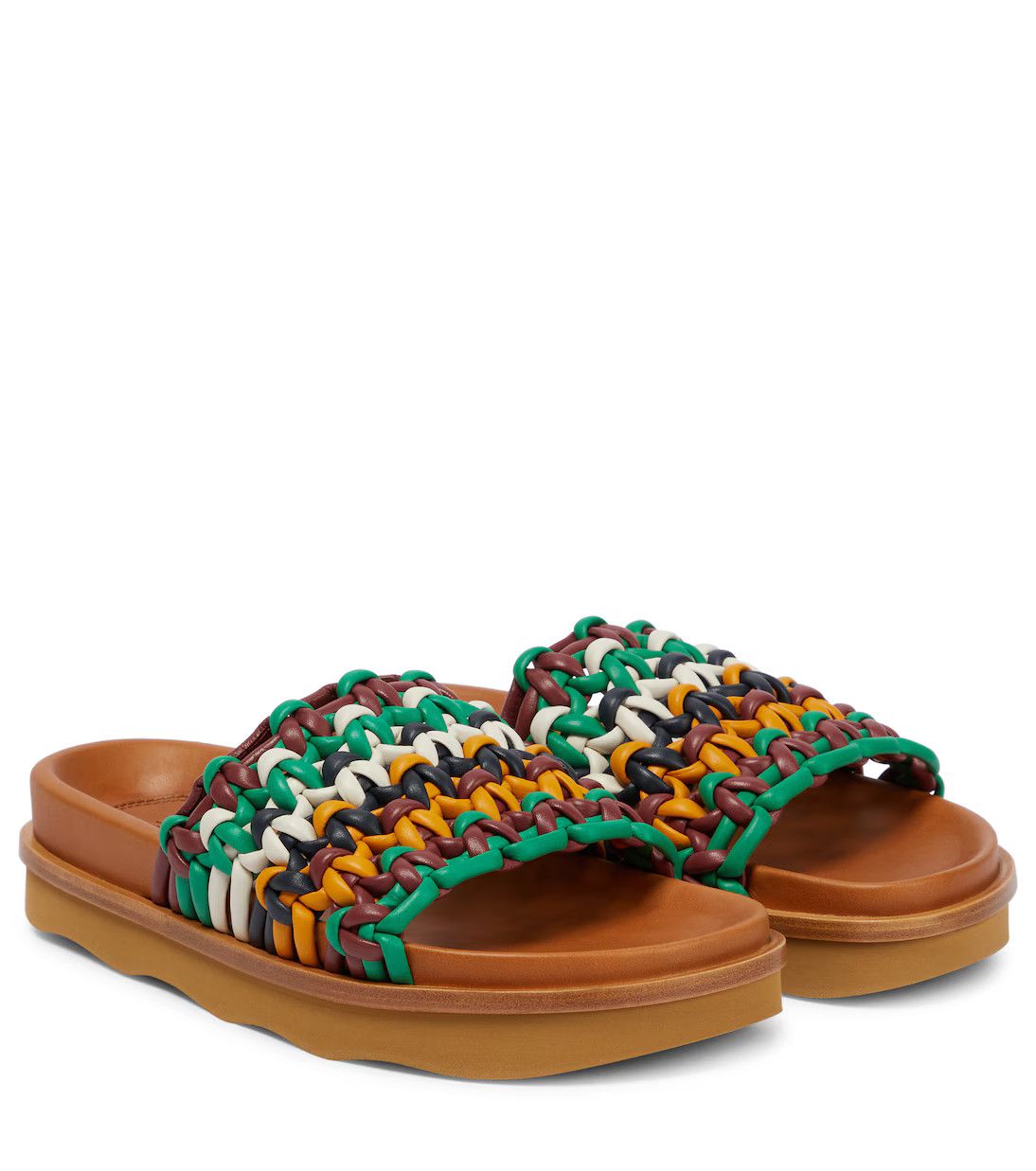 Chloe o1y0825 Leather Slippers in Multicolor Size US 10 / IT 40 - 1 Thumbnail