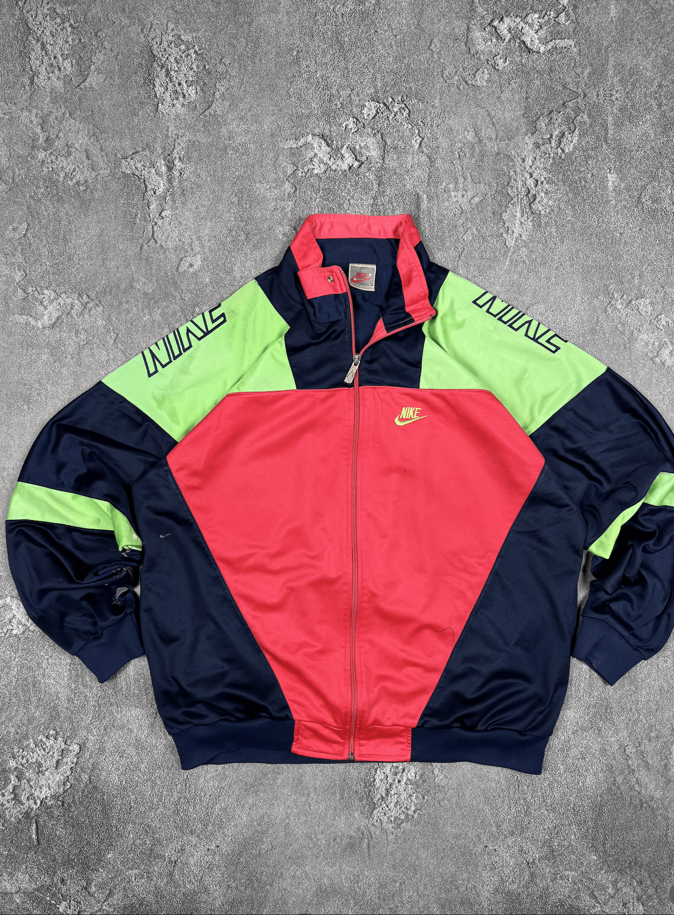 Nike VTG Y2K Nike Swoosh USA Logo Sweatshirt Jacket Size L Size US L / EU 52-54 / 3 - 1 Thumbnail
