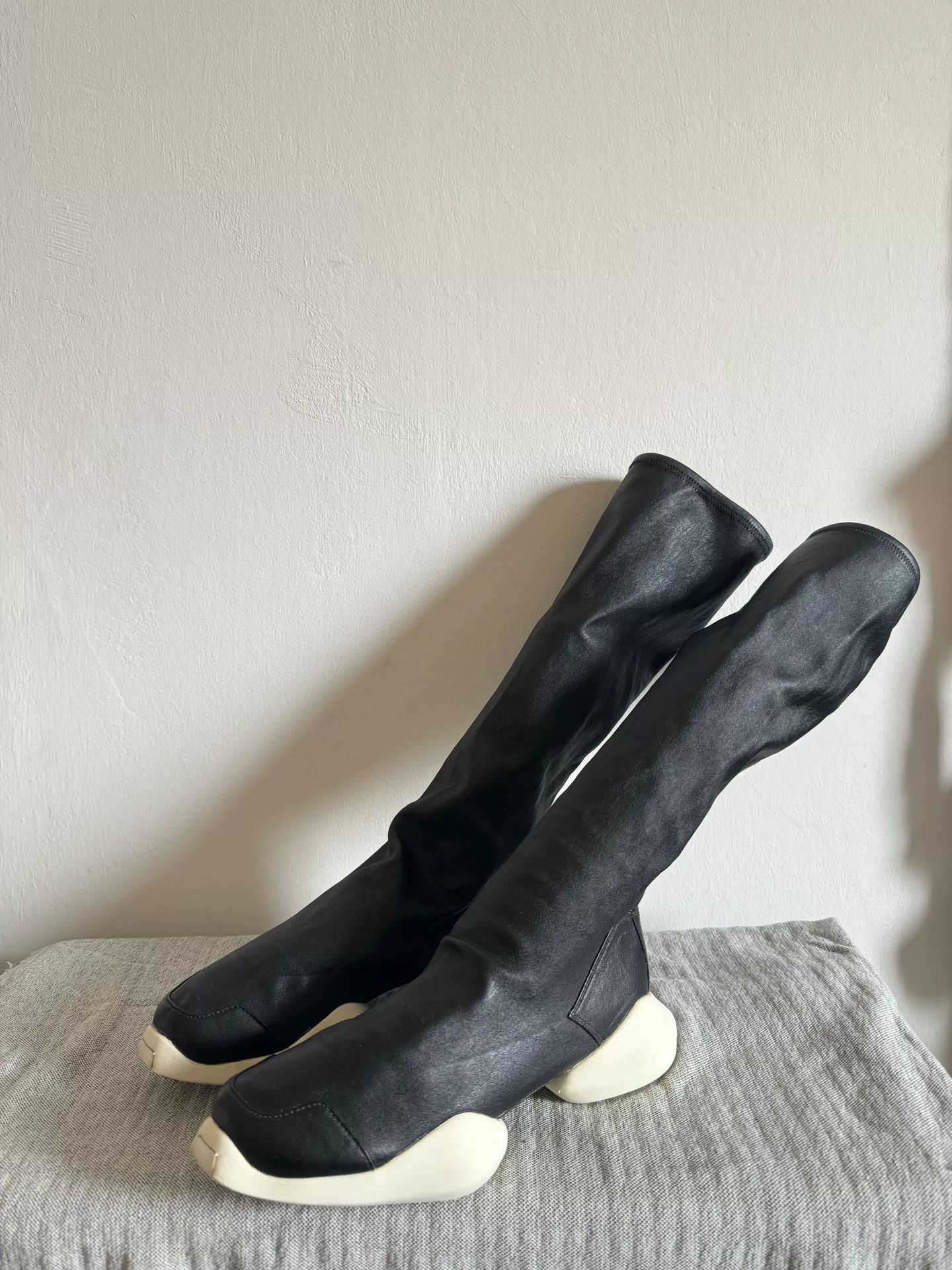 Rick Owens Rick Owens x Adidas High-Top Boots Size US 7 / EU 40 - 1 Thumbnail