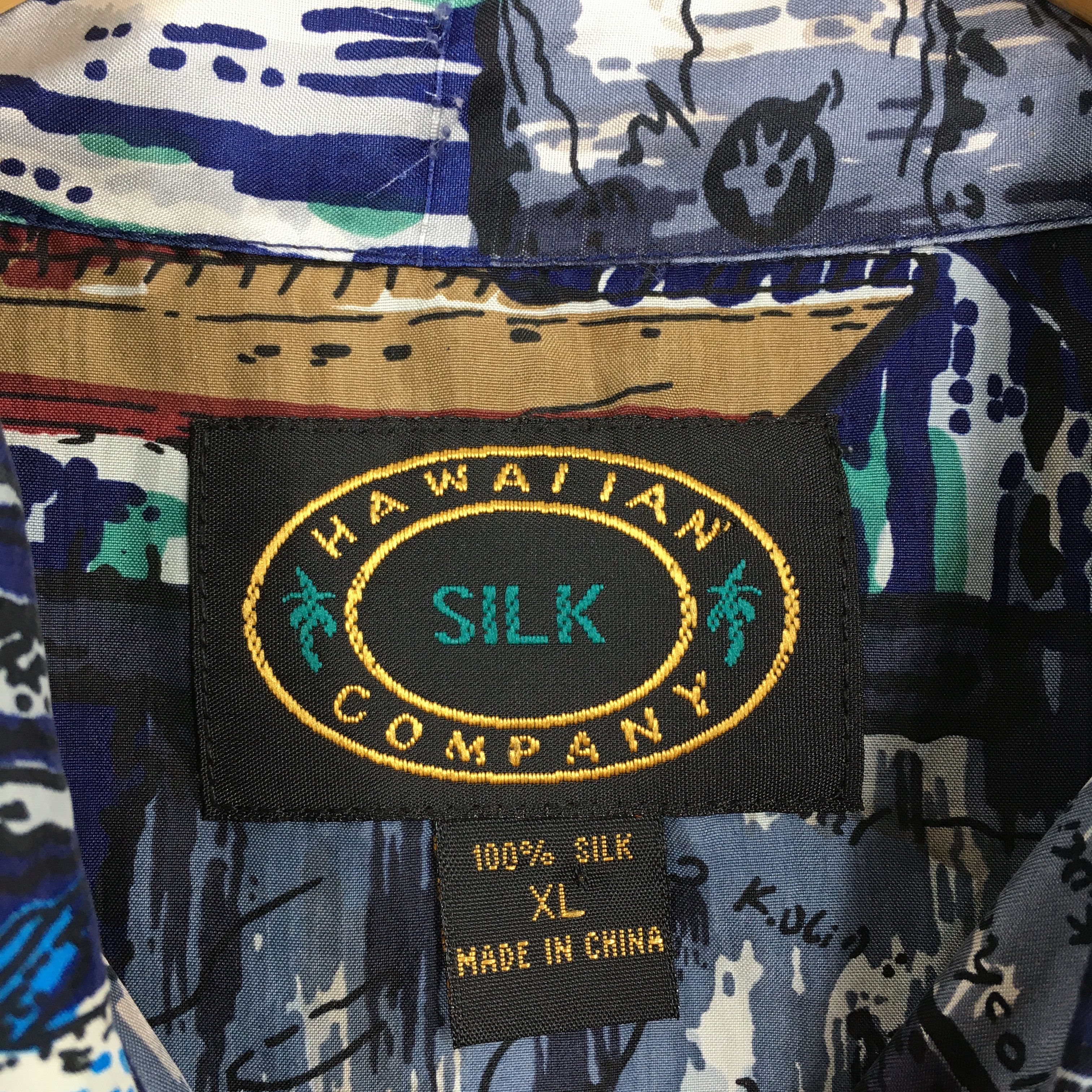 Other Vintage Fish Sailing Hawaiian Silk Shirt XLarge Size US XL / EU 56 / 4 - 5 Thumbnail