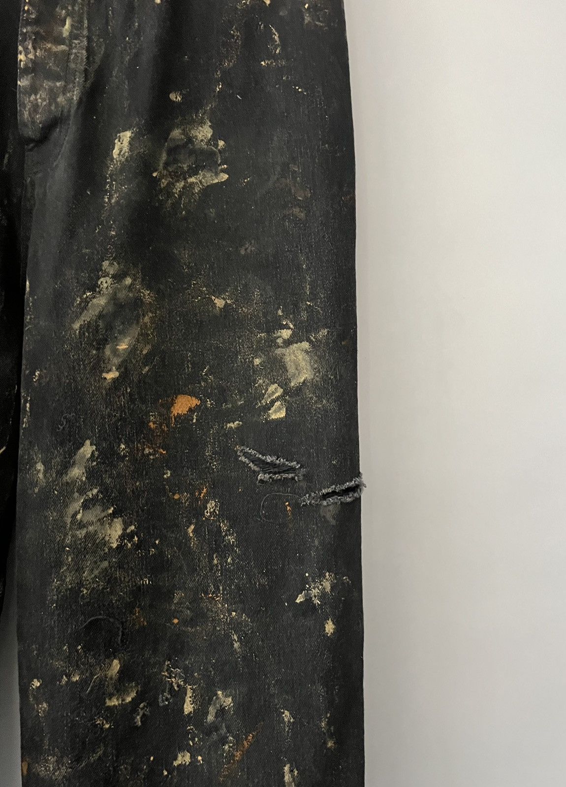 Balenciaga Balenciaga Mud Super Destroyed Baggy Jeans Size US 34 / EU 50 - 3 Thumbnail