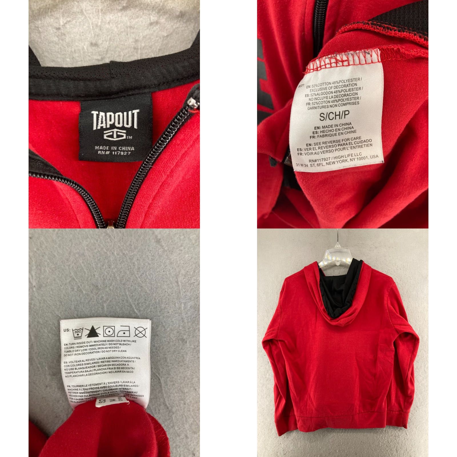 Tapout Tapout Jacket Mens Small Red Full Zip Athletic Shirt? Size US S / EU 44-46 / 1 - 8 Thumbnail