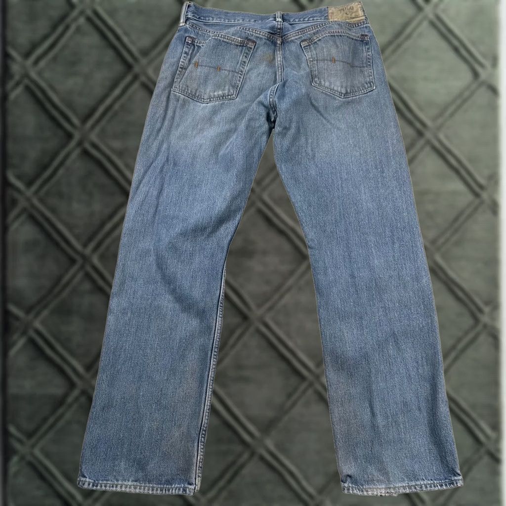 Polo Ralph Lauren VINTAGE Polo Ralph Lauren Jeans Mens 33x32 Classic Fit Distressed Denim 5-Pocket Blue Cotton Jeans Mens Regular 30in Inseam Girls? Size US XS / EU 42 / 0 - 1 Thumbnail