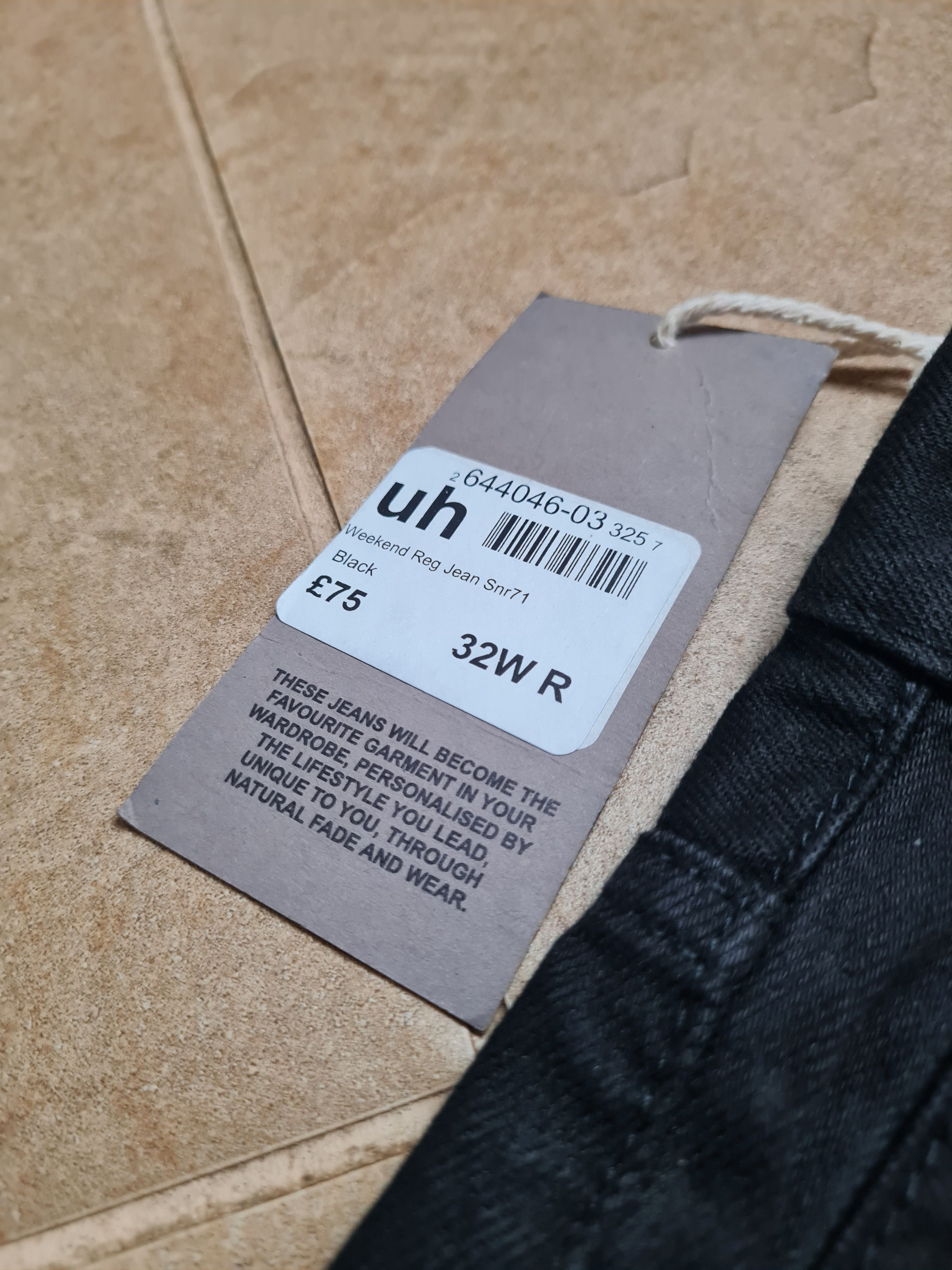 Weekend Offender Jeans Mens Black Denim Weekend Offender Tapered Fit Jeans 32 Size US 32 / EU 48 - 11 Thumbnail