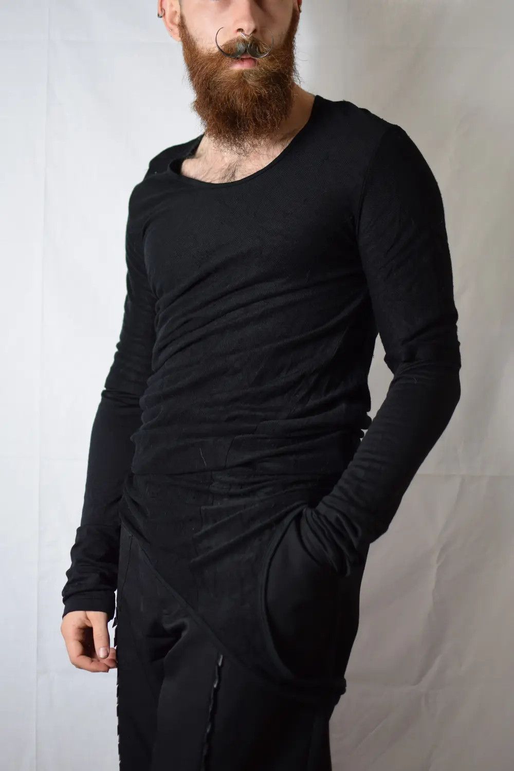 Julius Julius - Gordini Layered Asymmetric Long Sleeve Size US M / EU 48-50 / 2 - 4 Thumbnail