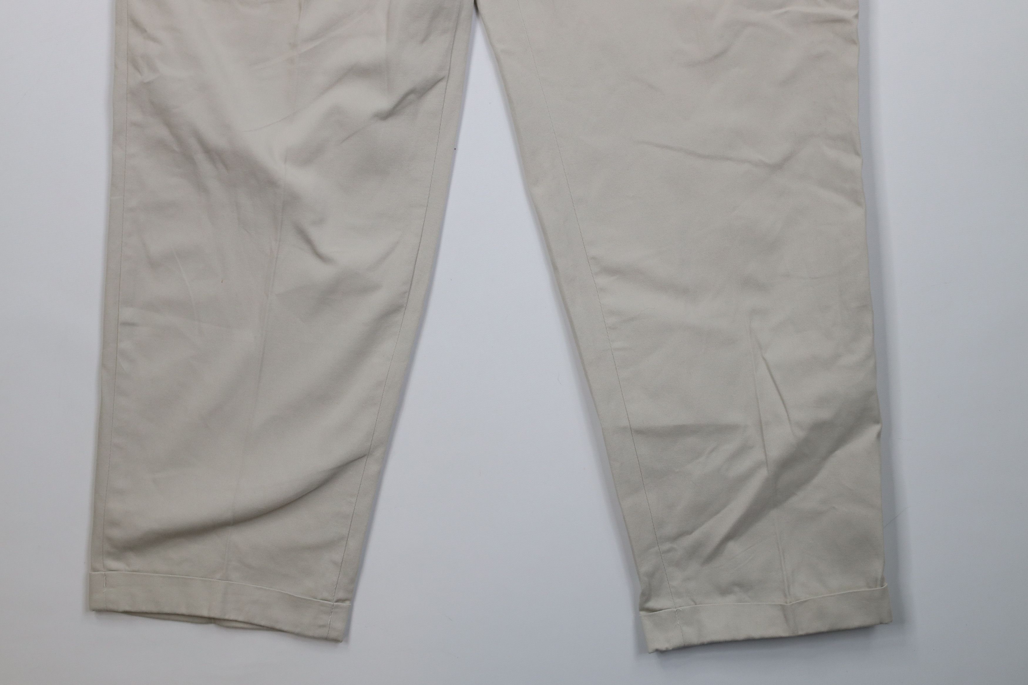 Eddie Bauer Vintage 90s Eddie Bauer Pleated Straight Leg Chino Pants USA Size US 34 / EU 50 - 5 Thumbnail