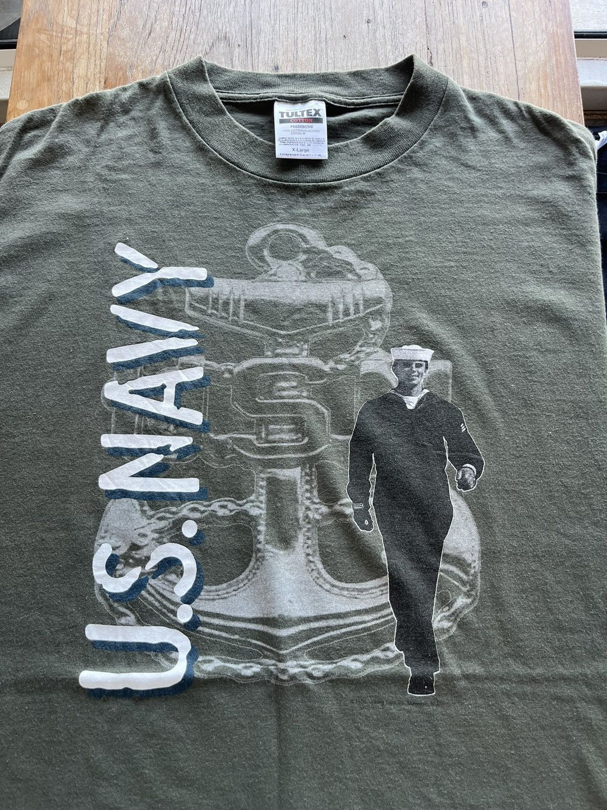 Vintage Vintage US. NAVY 1996’s Tshirt Size US XL / EU 56 / 4 - 3 Thumbnail